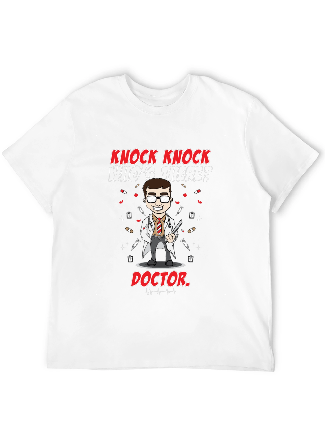 Knock Knock Doctor T-Shirt - Novelty Graphic Tee