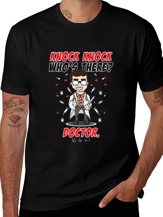 Knock Knock Doctor T-Shirt - Novelty Graphic Tee