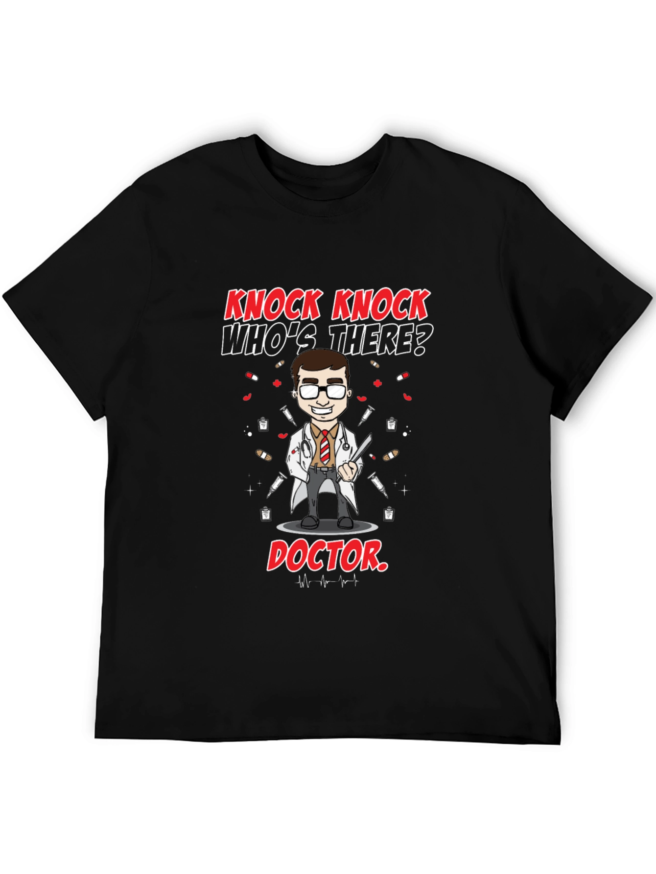 Knock Knock Doctor T-Shirt - Novelty Graphic Tee