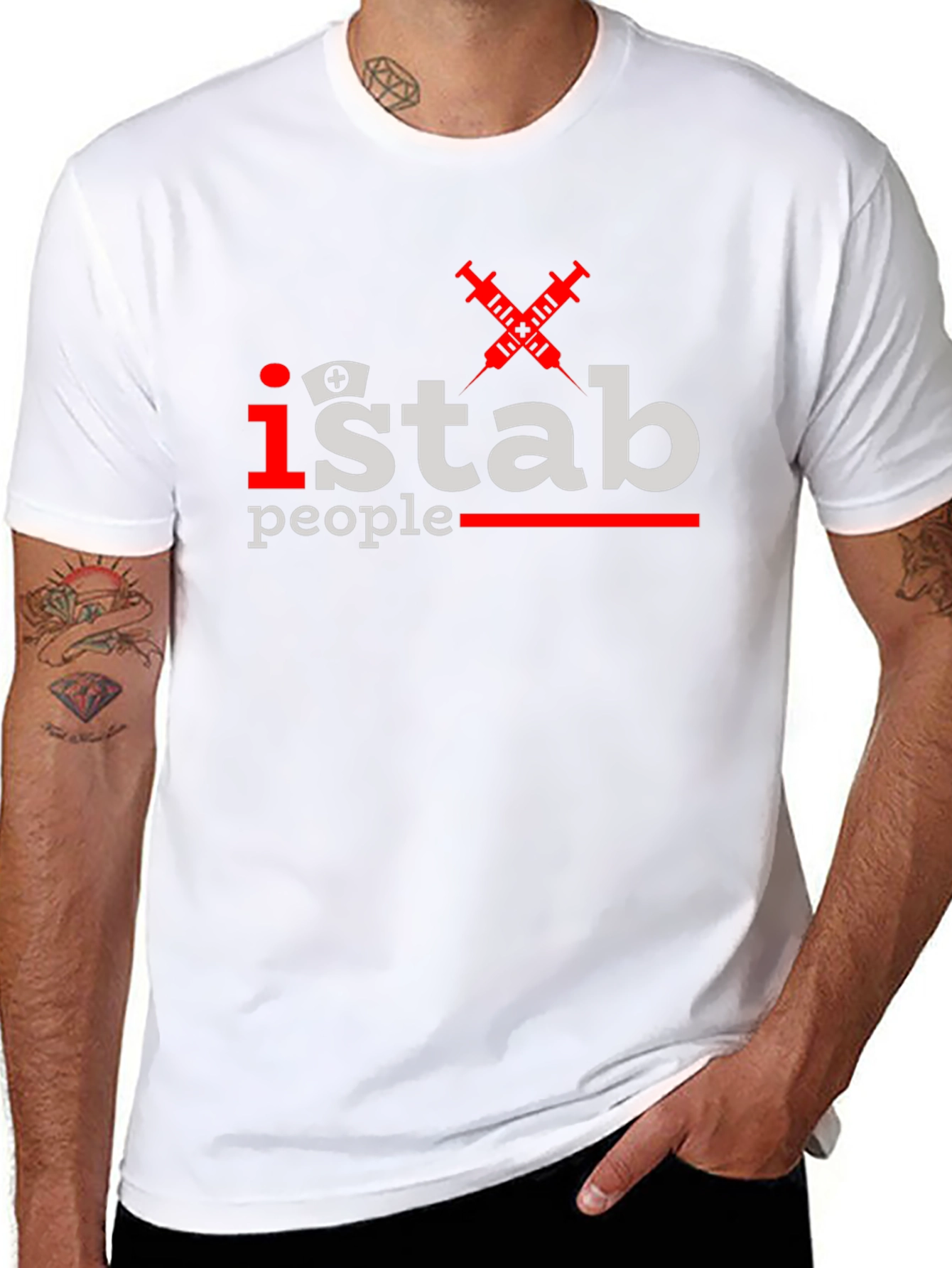 I Stab People T-Shirt - Funny Nurse Gift