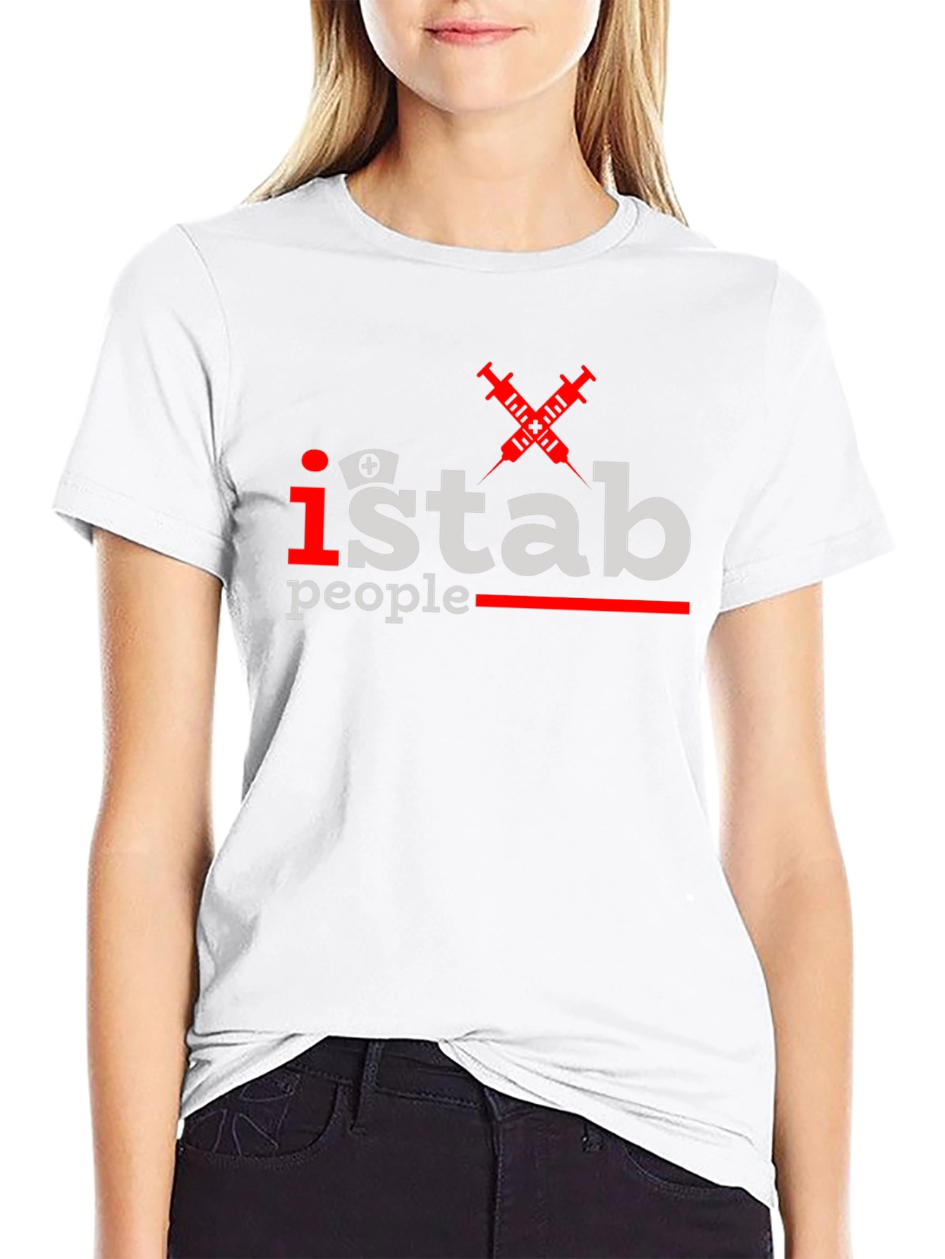 I Stab People T-Shirt - Funny Nurse Gift