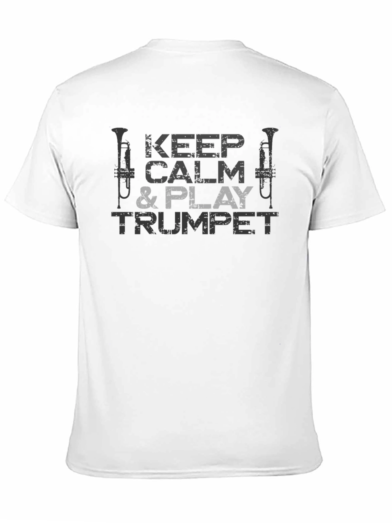 Keep Calm & Play Trumpet Black T-Shirt