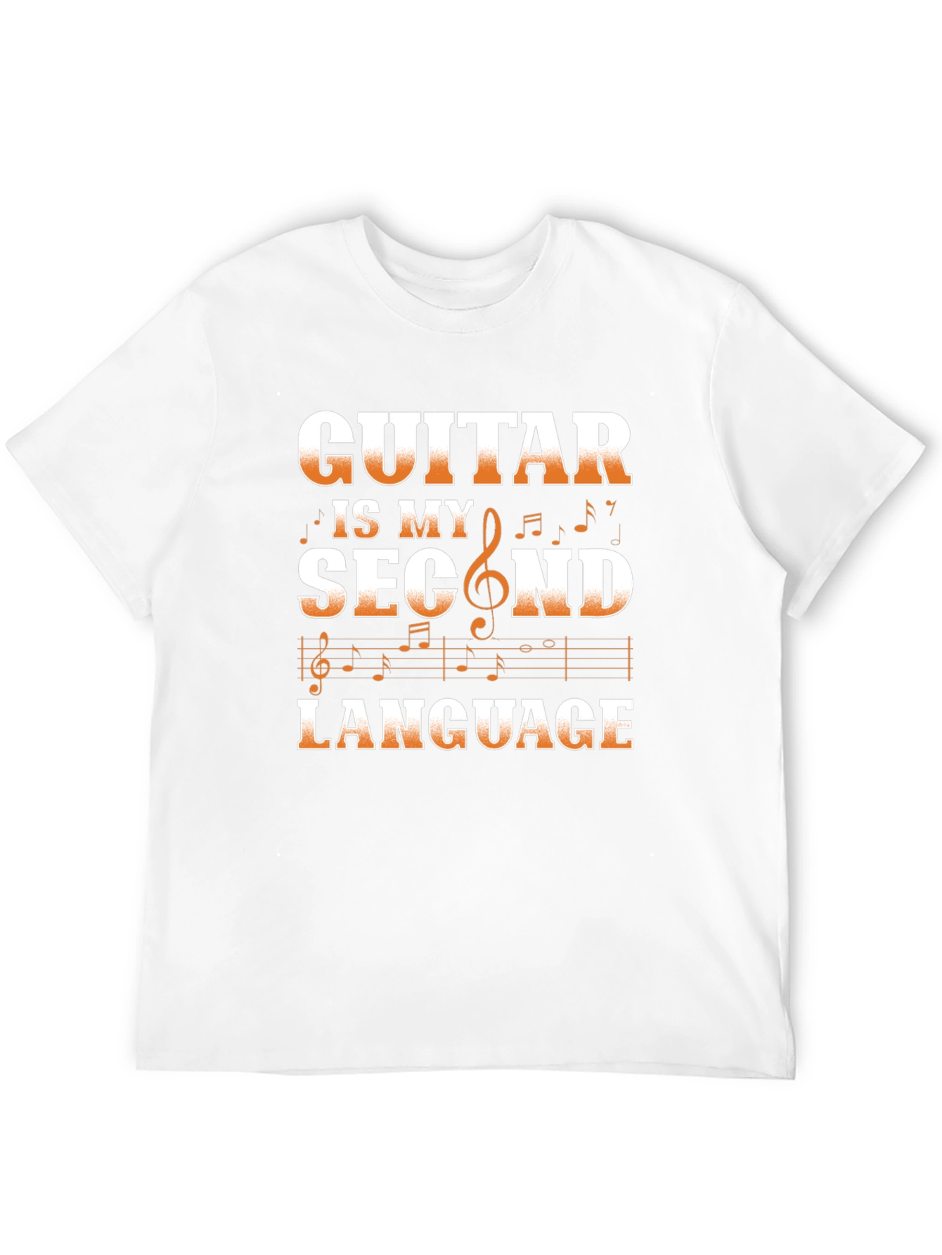 Guitar Is My Second Language Graphic Tee