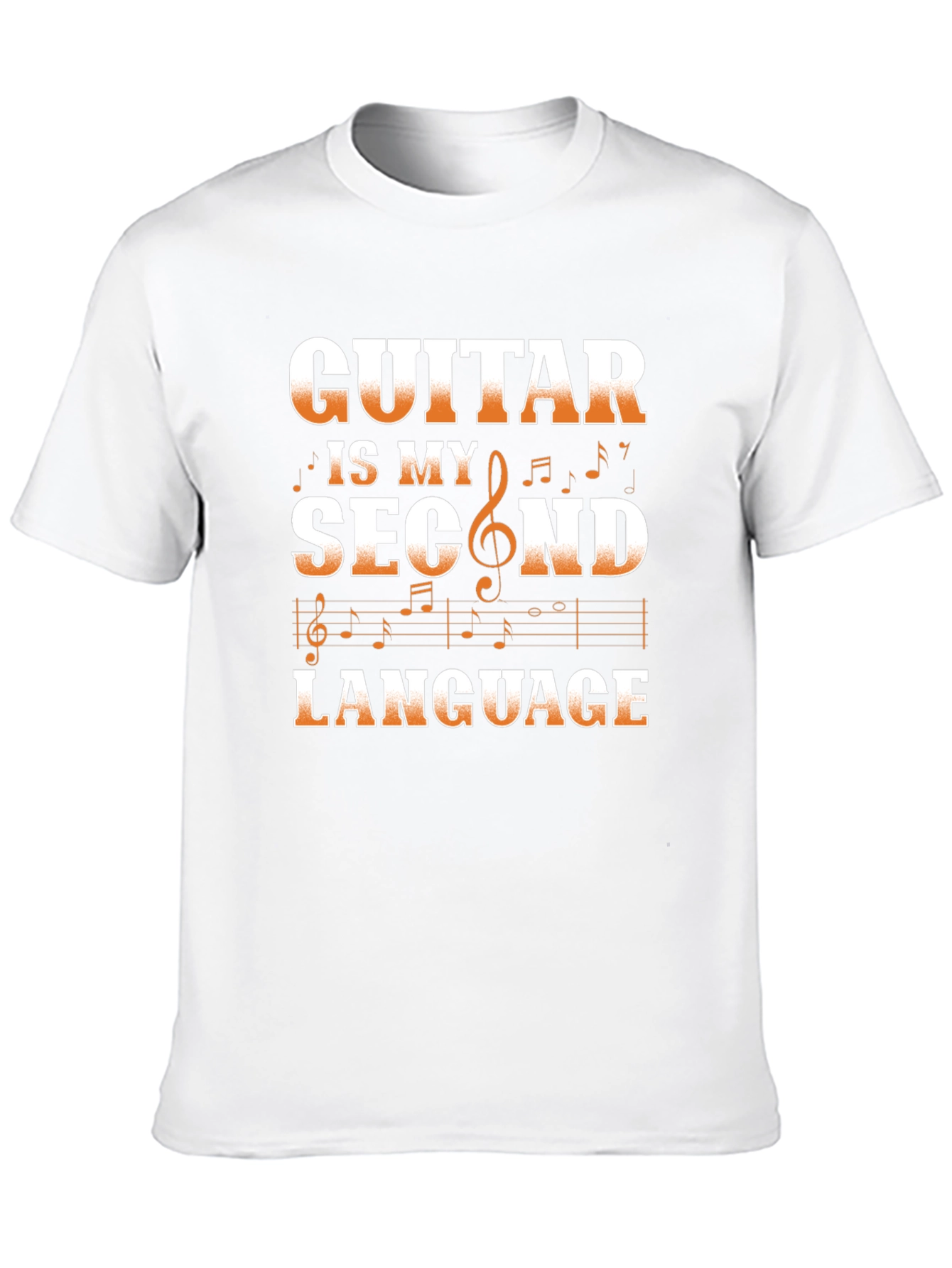 Guitar Is My Second Language Graphic Tee