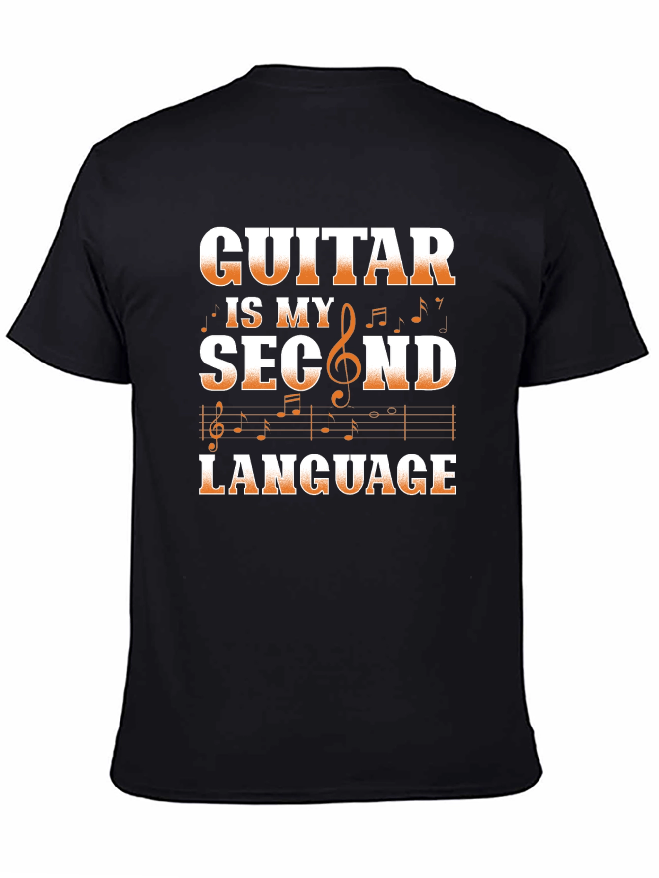 Guitar Is My Second Language Graphic Tee