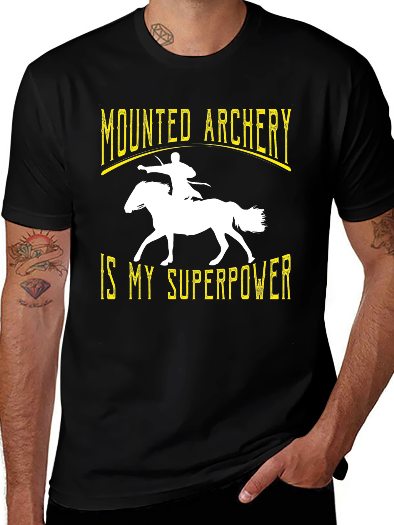 Mounted Archery Is My Superpower Graphic Tee