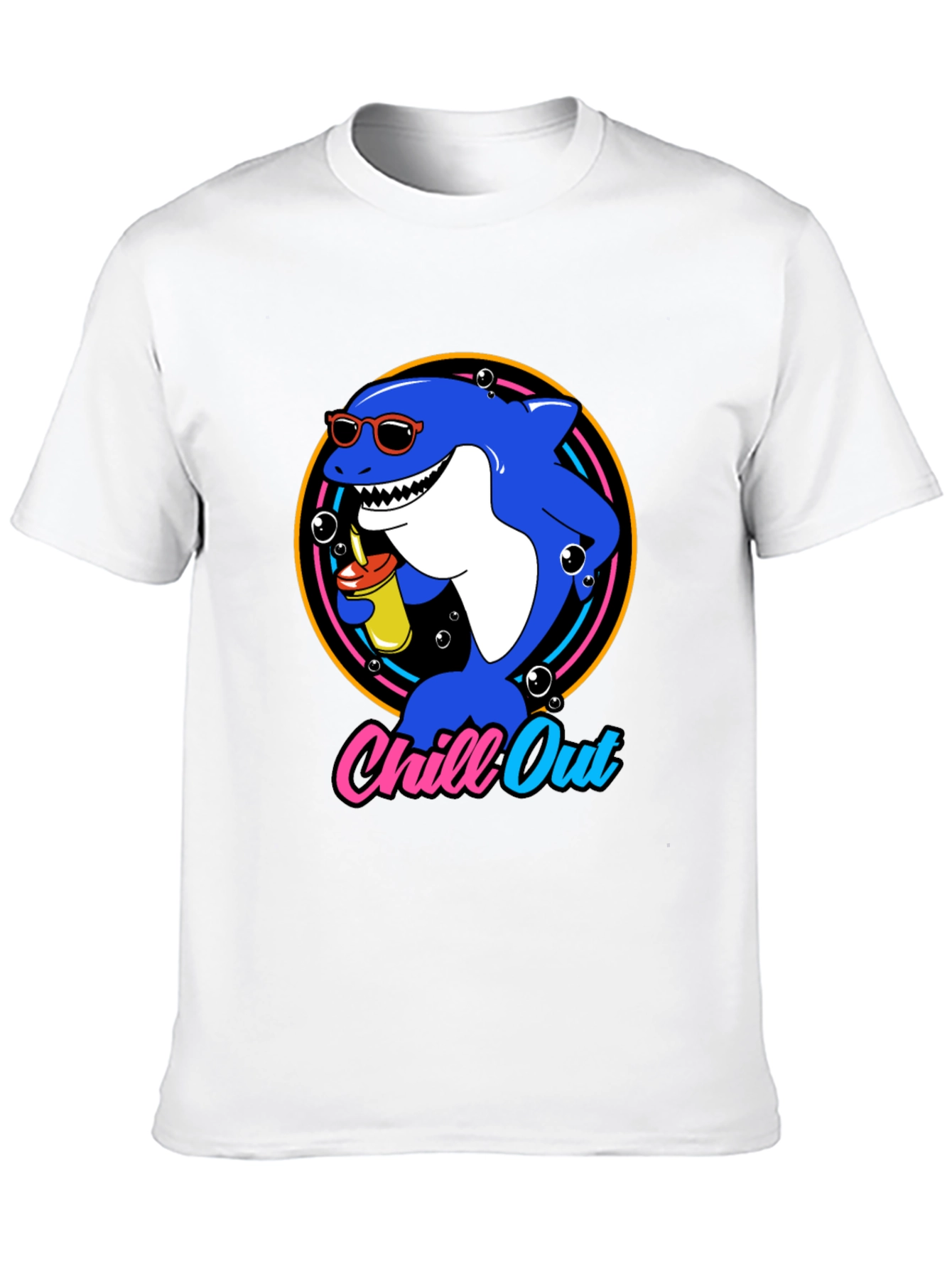 Chill Out Shark Graphic T-Shirt
