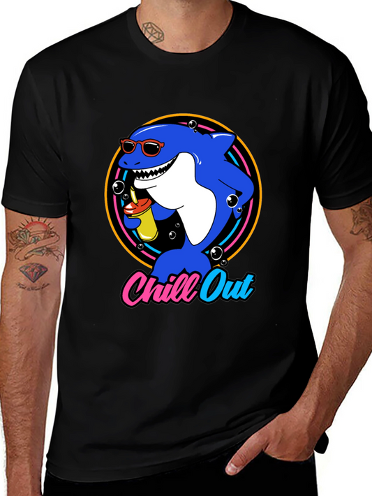Chill Out Shark Graphic T-Shirt