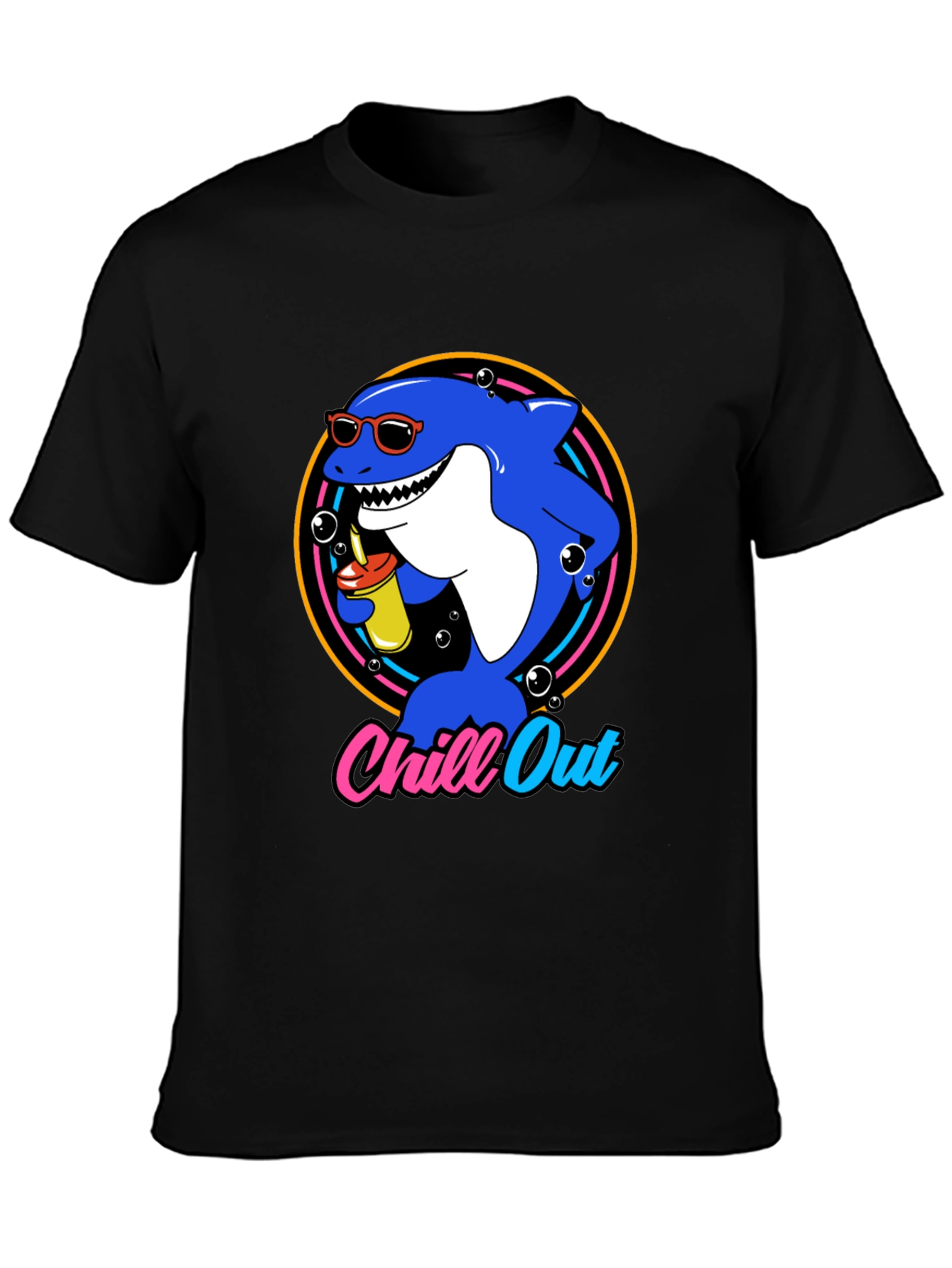 Chill Out Shark Graphic T-Shirt