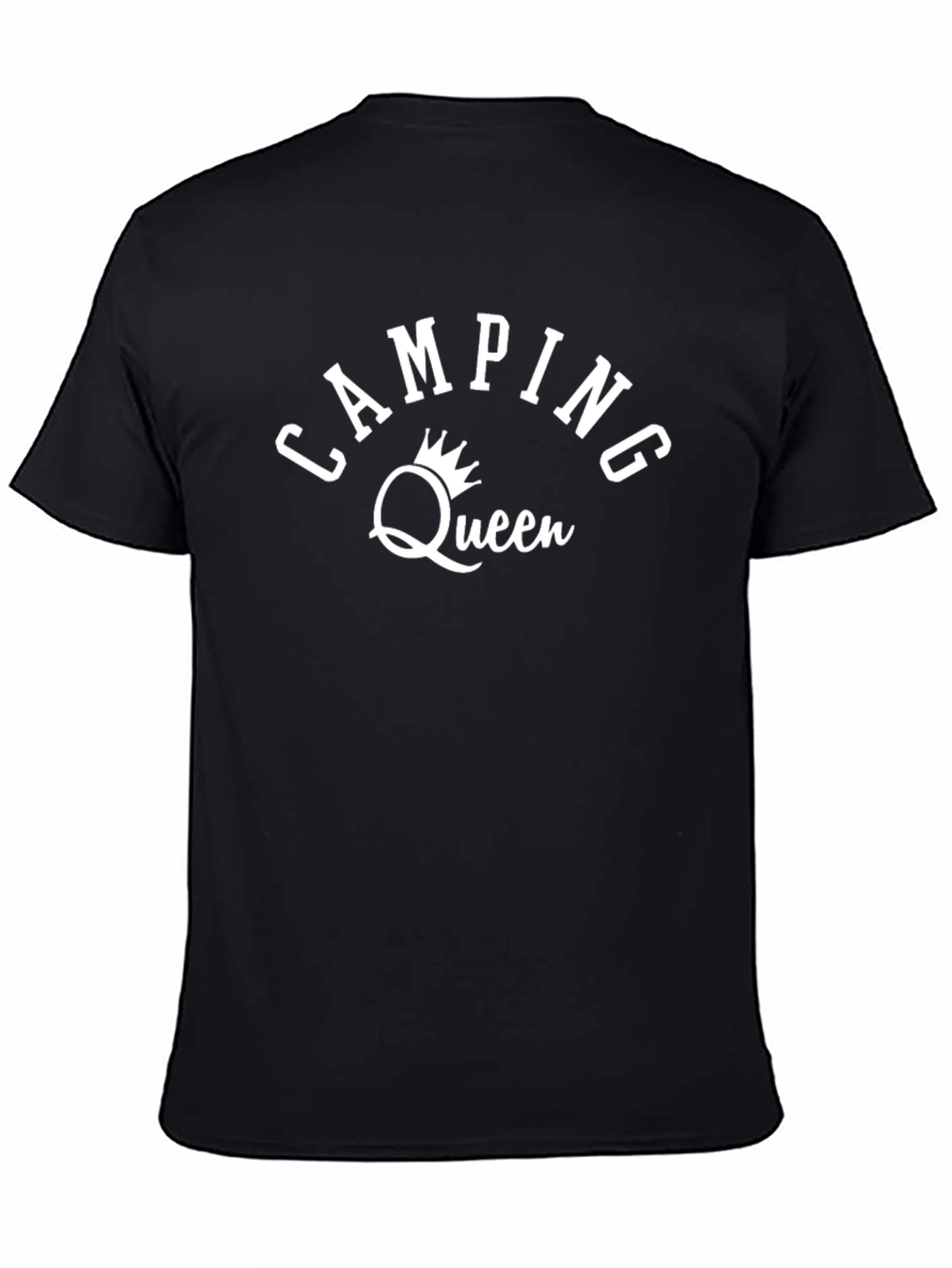 Camping Queen Black Graphic Tee
