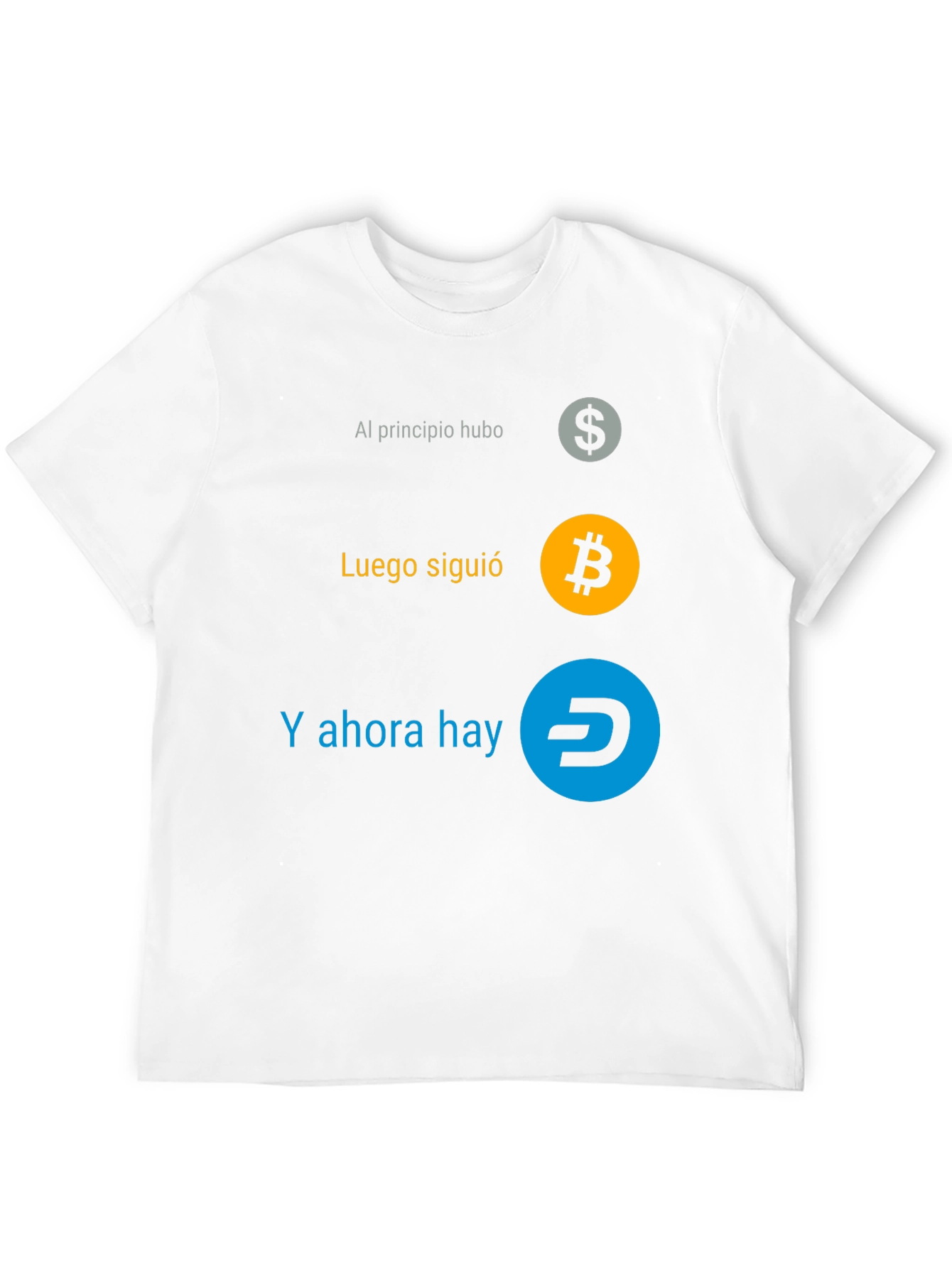 Cryptocurrency Evolution T-Shirt - Bitcoin Dash Dollar