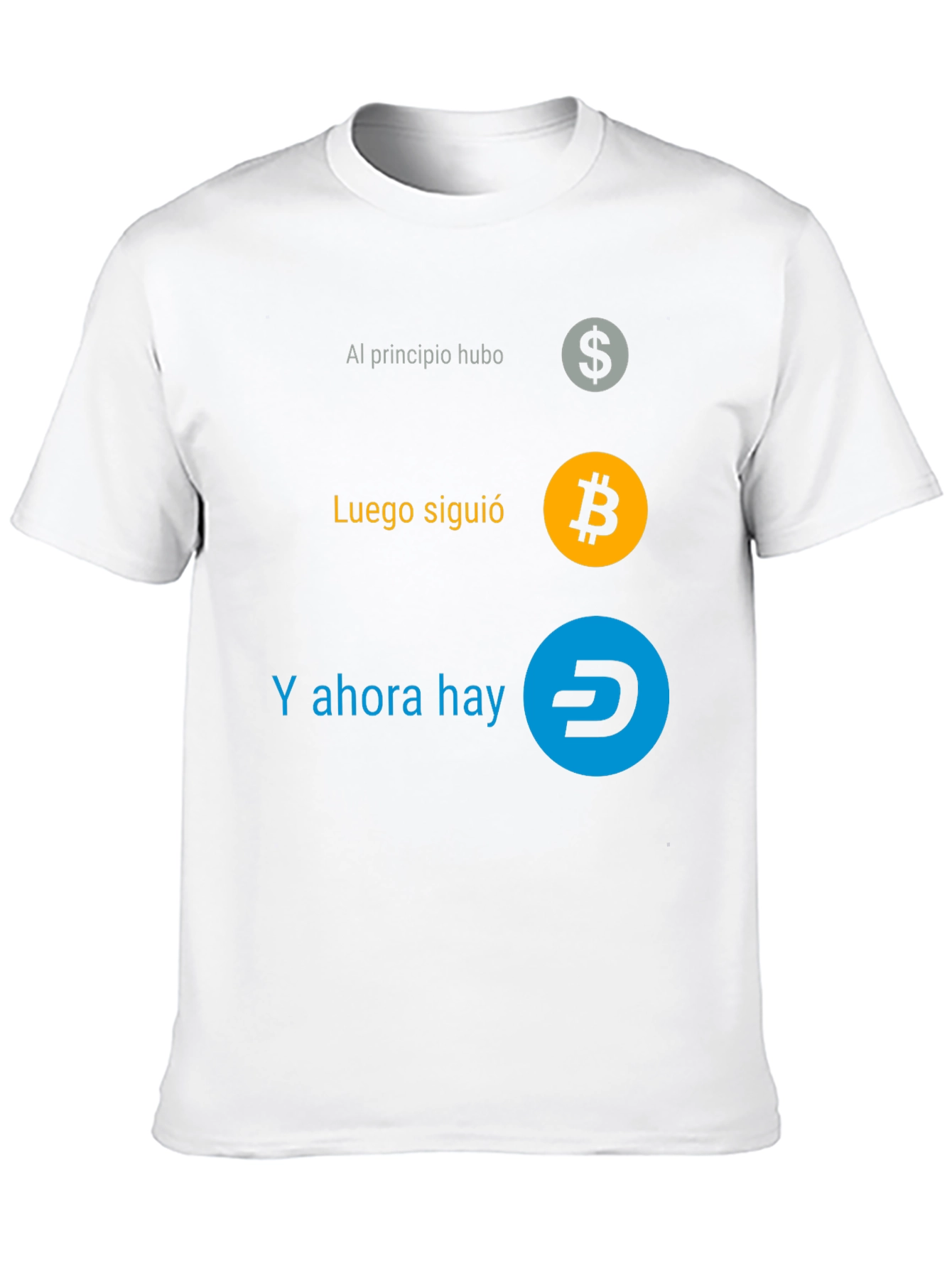 Cryptocurrency Evolution T-Shirt - Bitcoin Dash Dollar