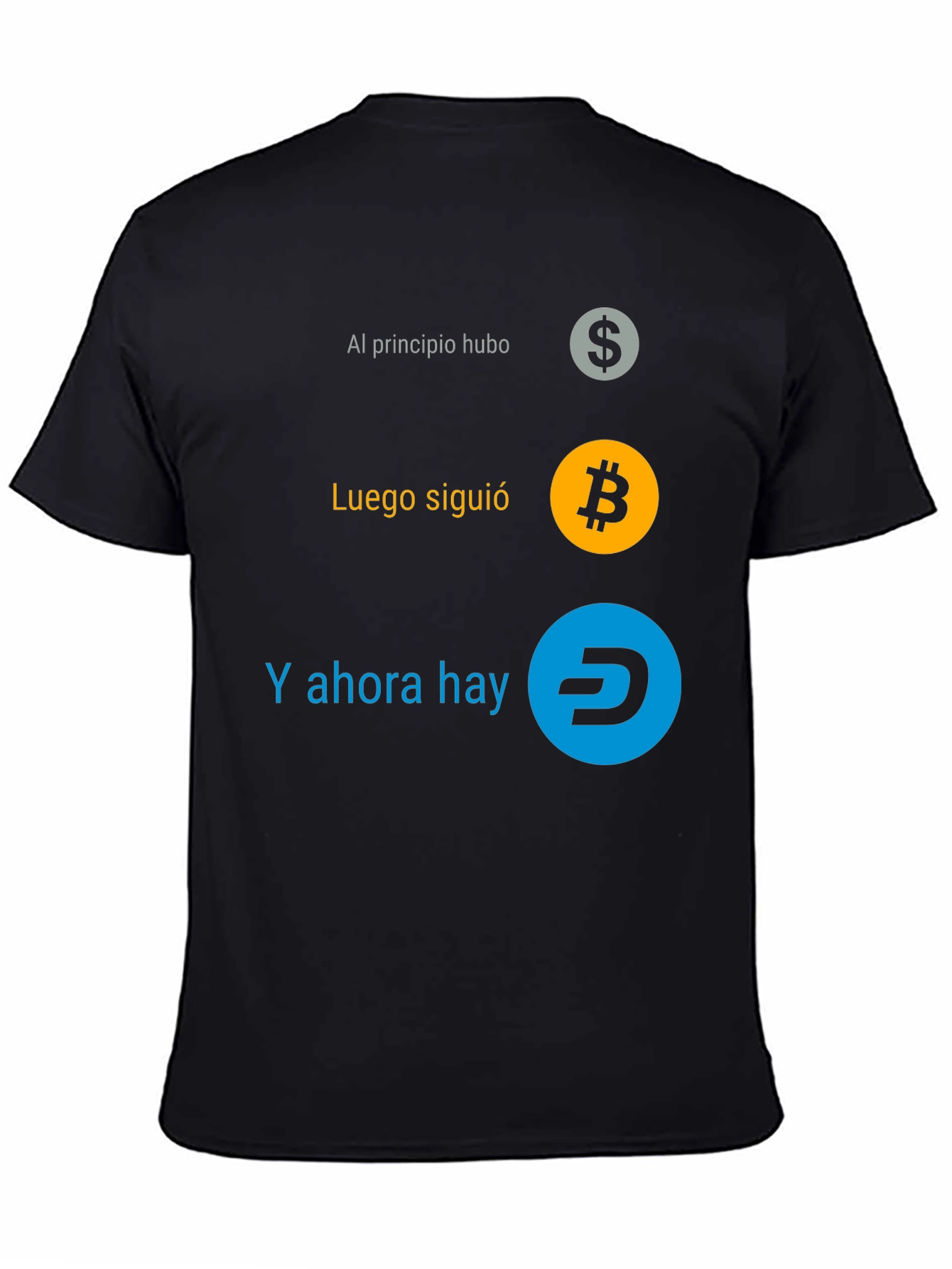 Cryptocurrency Evolution T-Shirt - Bitcoin Dash Dollar