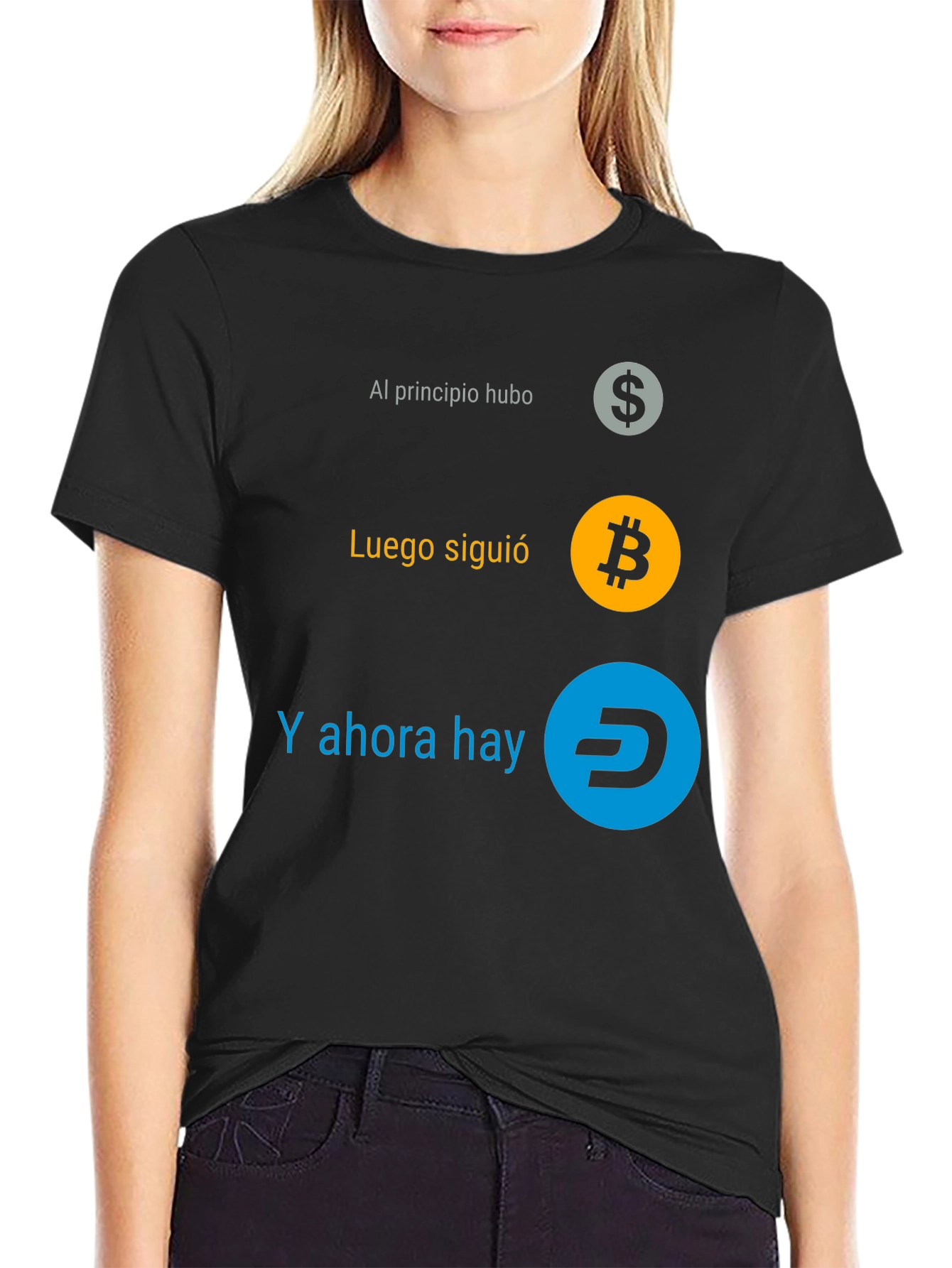Cryptocurrency Evolution T-Shirt - Bitcoin Dash Dollar