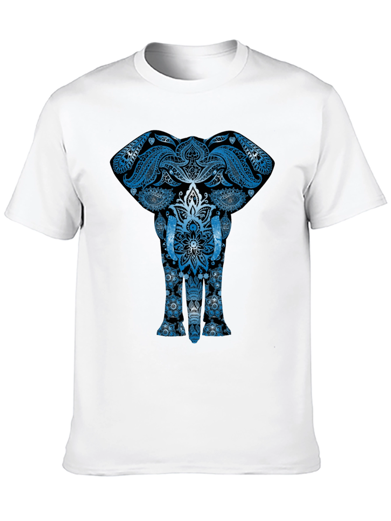 Elephant Mandala Graphic Tee - Unique Design
