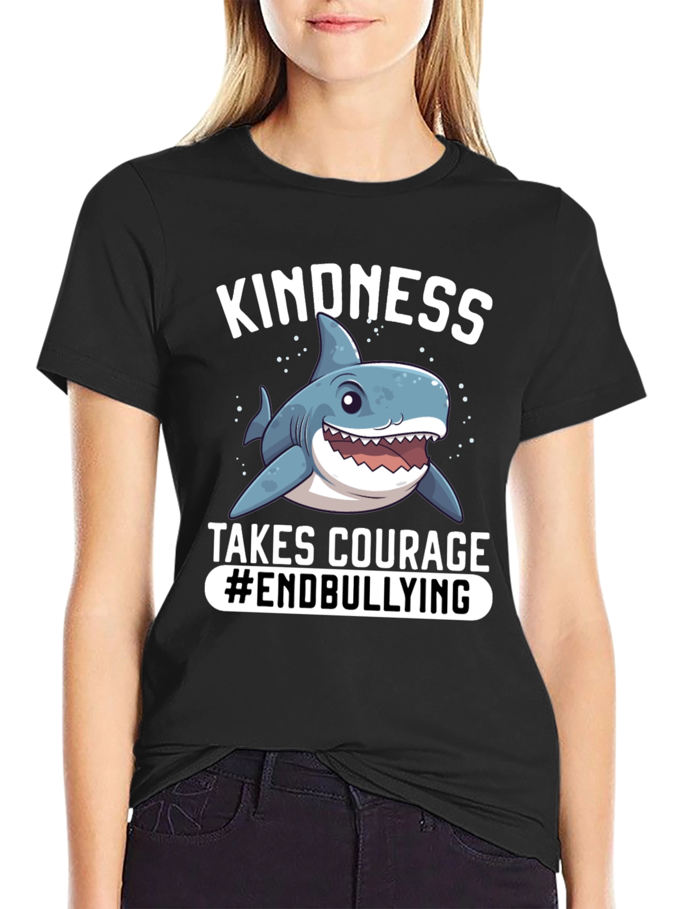 Kindness Shark Tee - Anti-Bullying Design