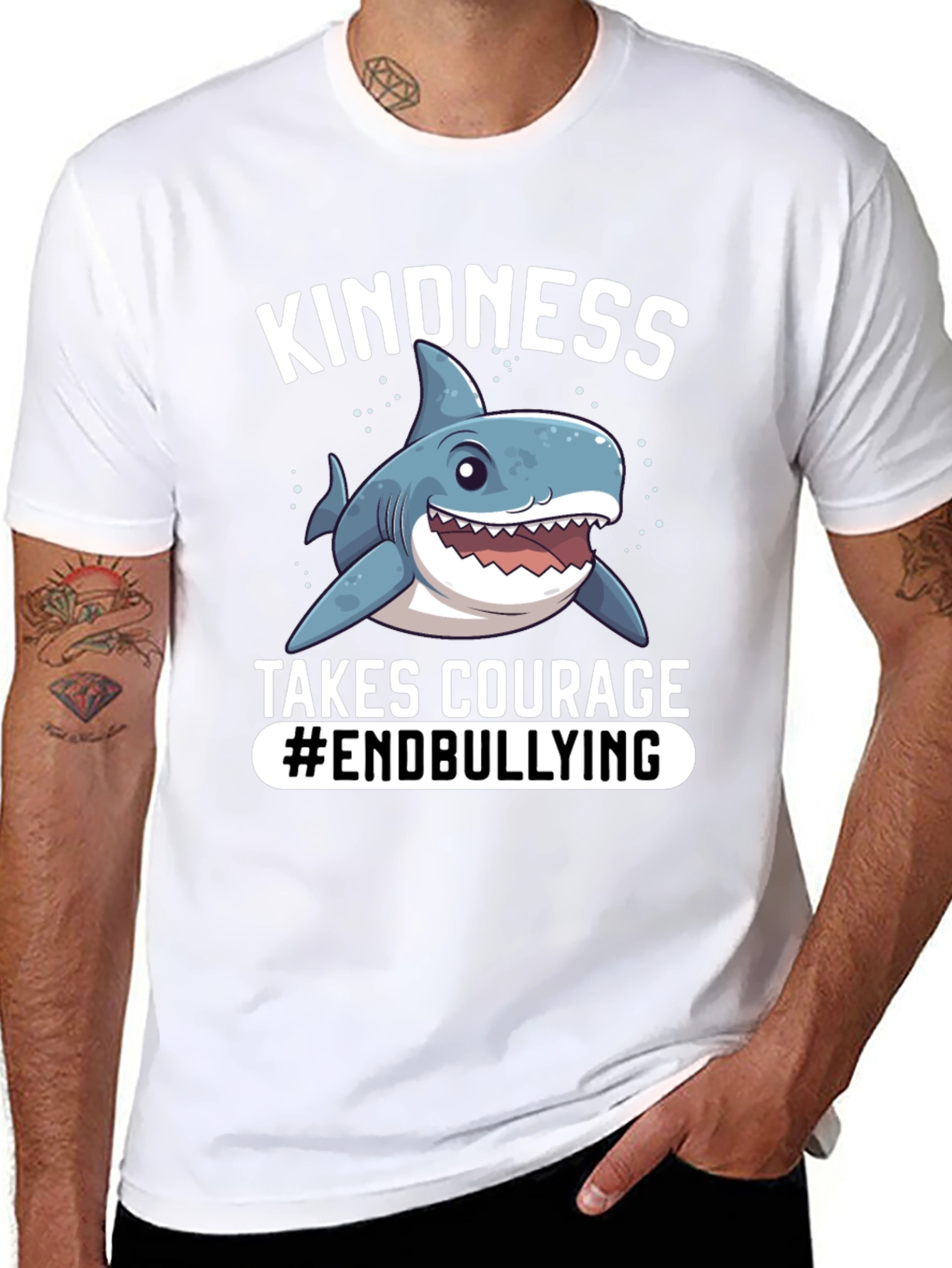 Kindness Shark Tee - Anti-Bullying Design