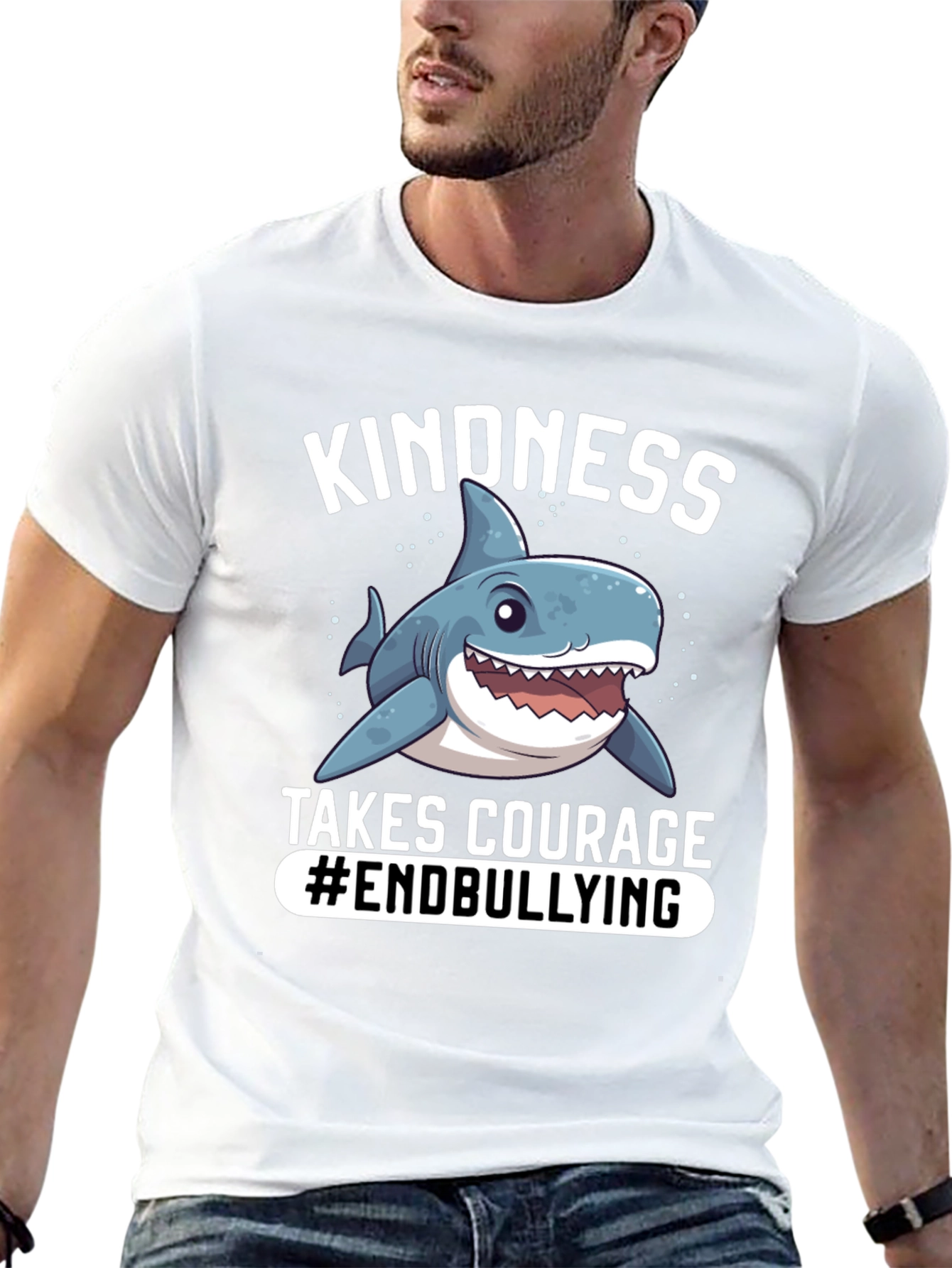 Kindness Shark Tee - Anti-Bullying Design