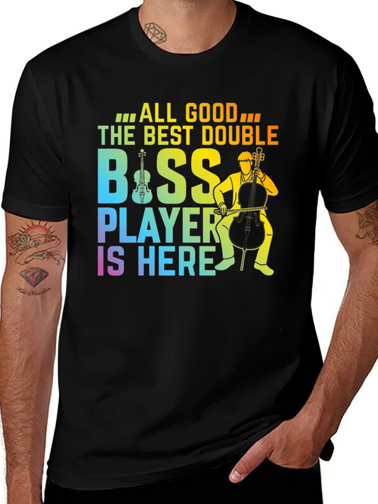 Double Bass Player T-Shirt Musician Graphic Tee