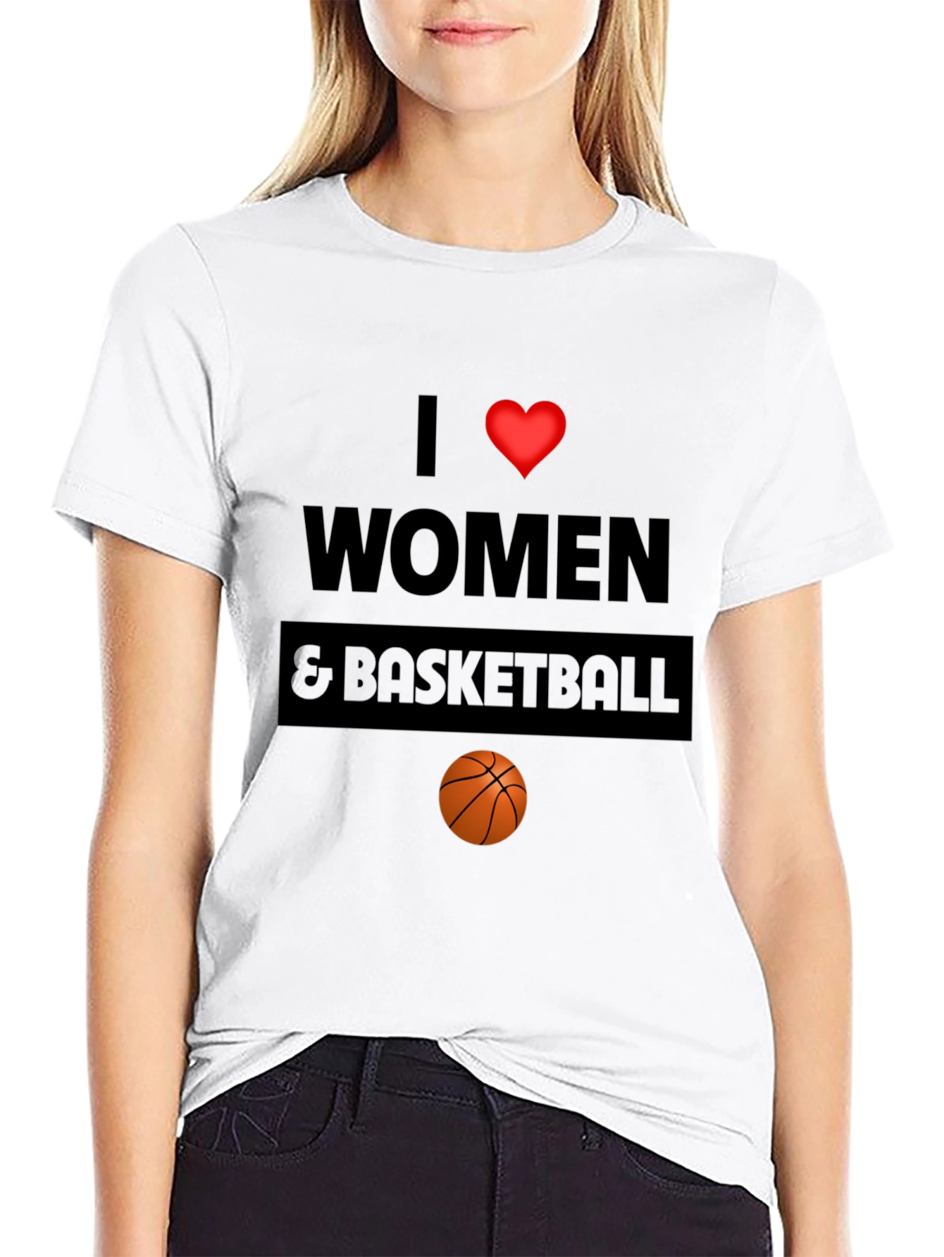 I Love Women & Basketball Graphic Tee