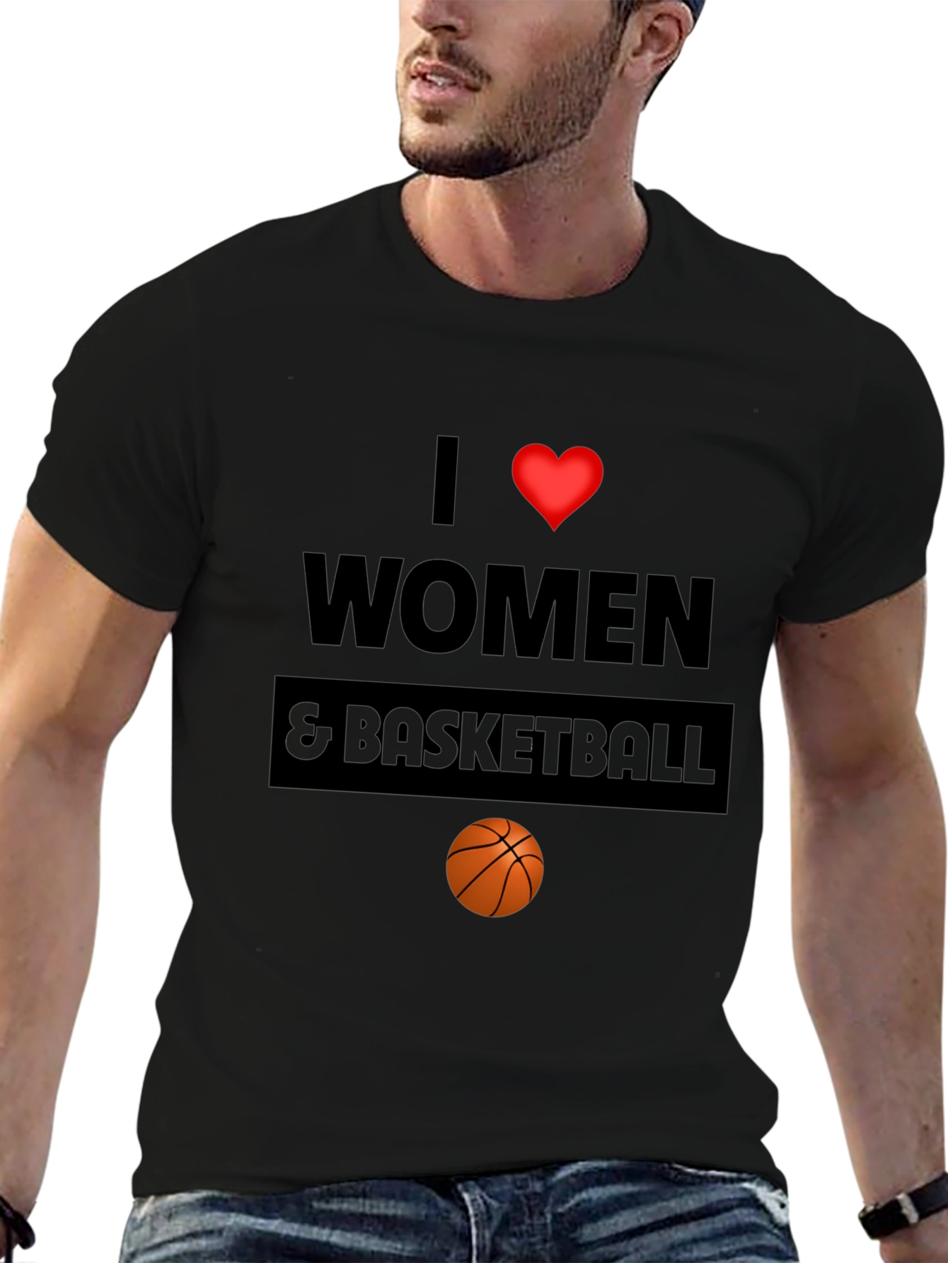 I Love Women & Basketball Graphic Tee