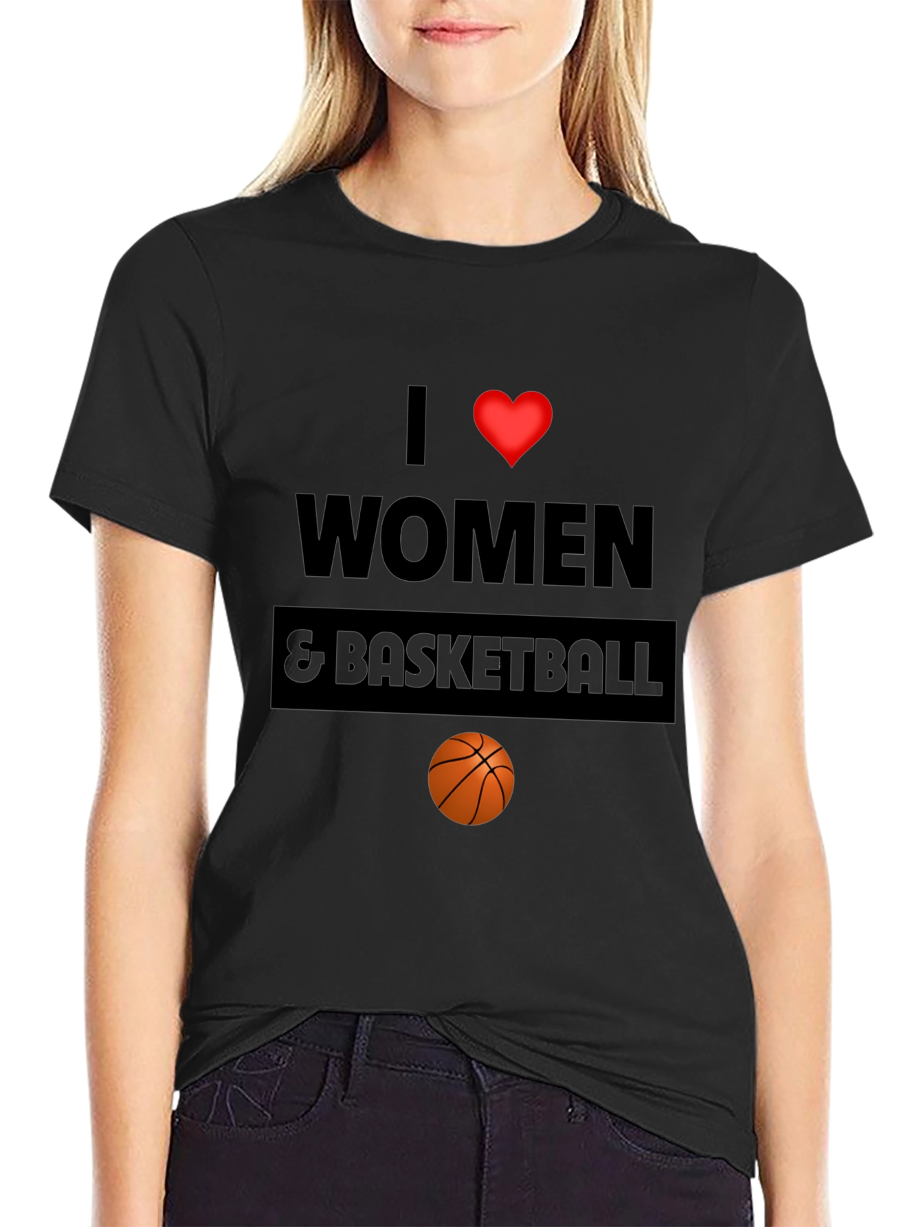 I Love Women & Basketball Graphic Tee