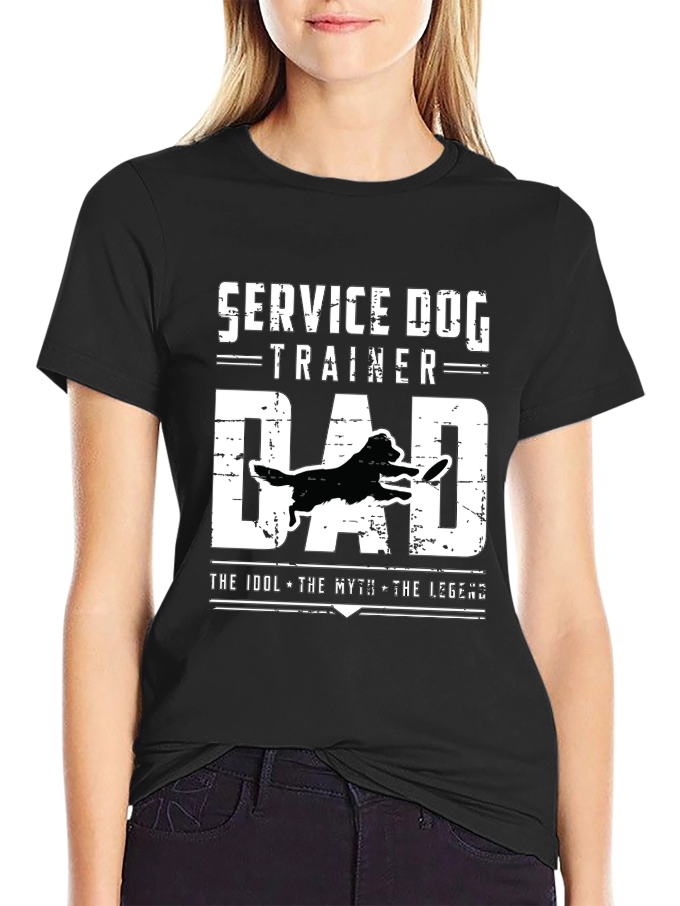 Service Dog Trainer Dad Graphic T-Shirt