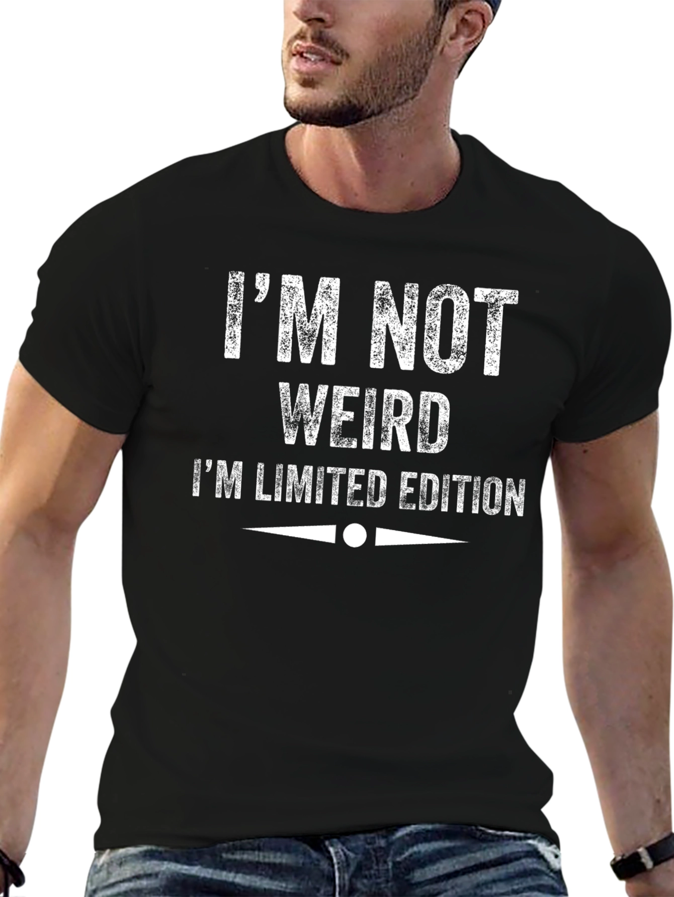 Funny Im Not Weird Limited Edition Black T-Shirt