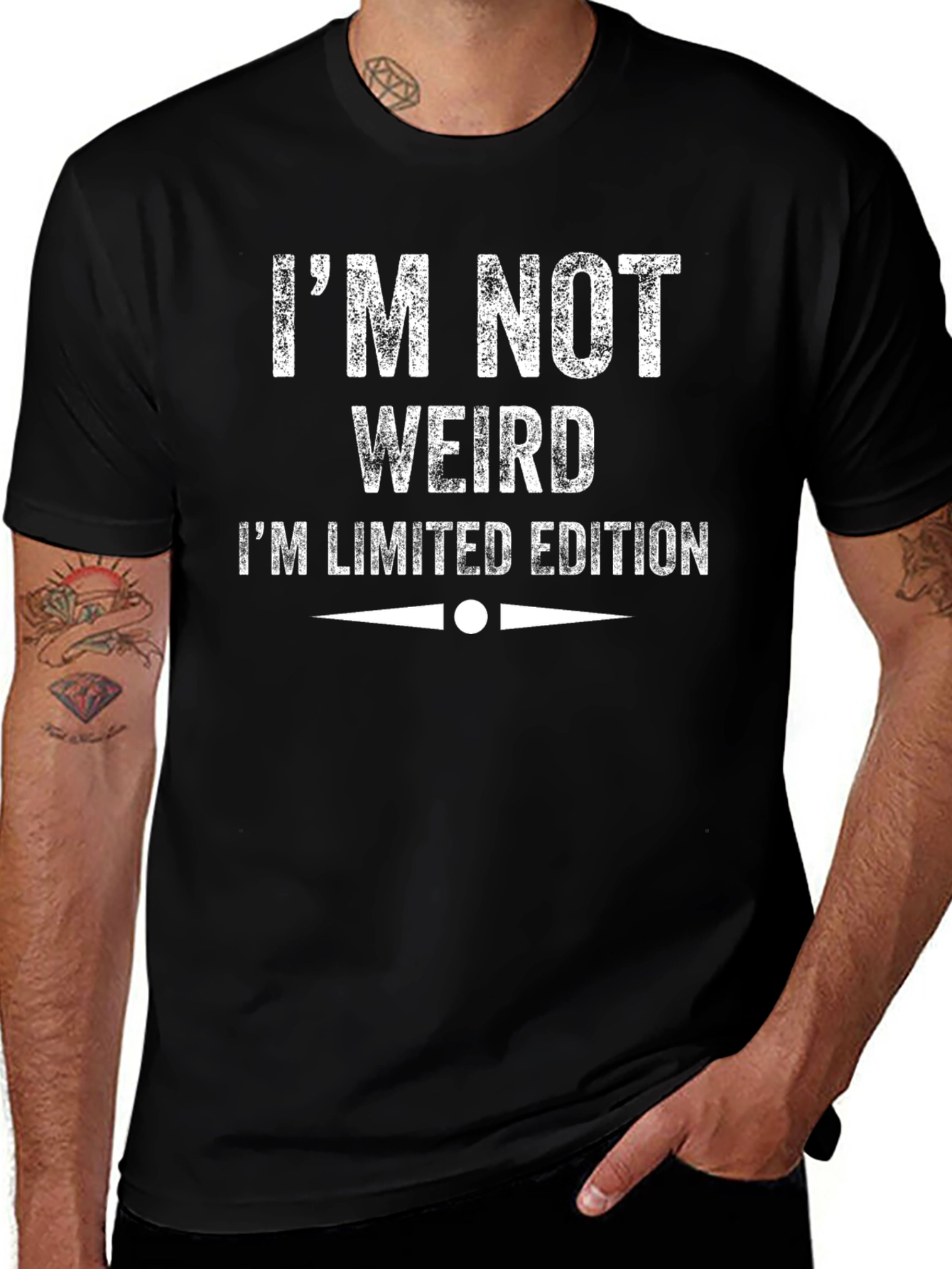 Funny Im Not Weird Limited Edition Black T-Shirt