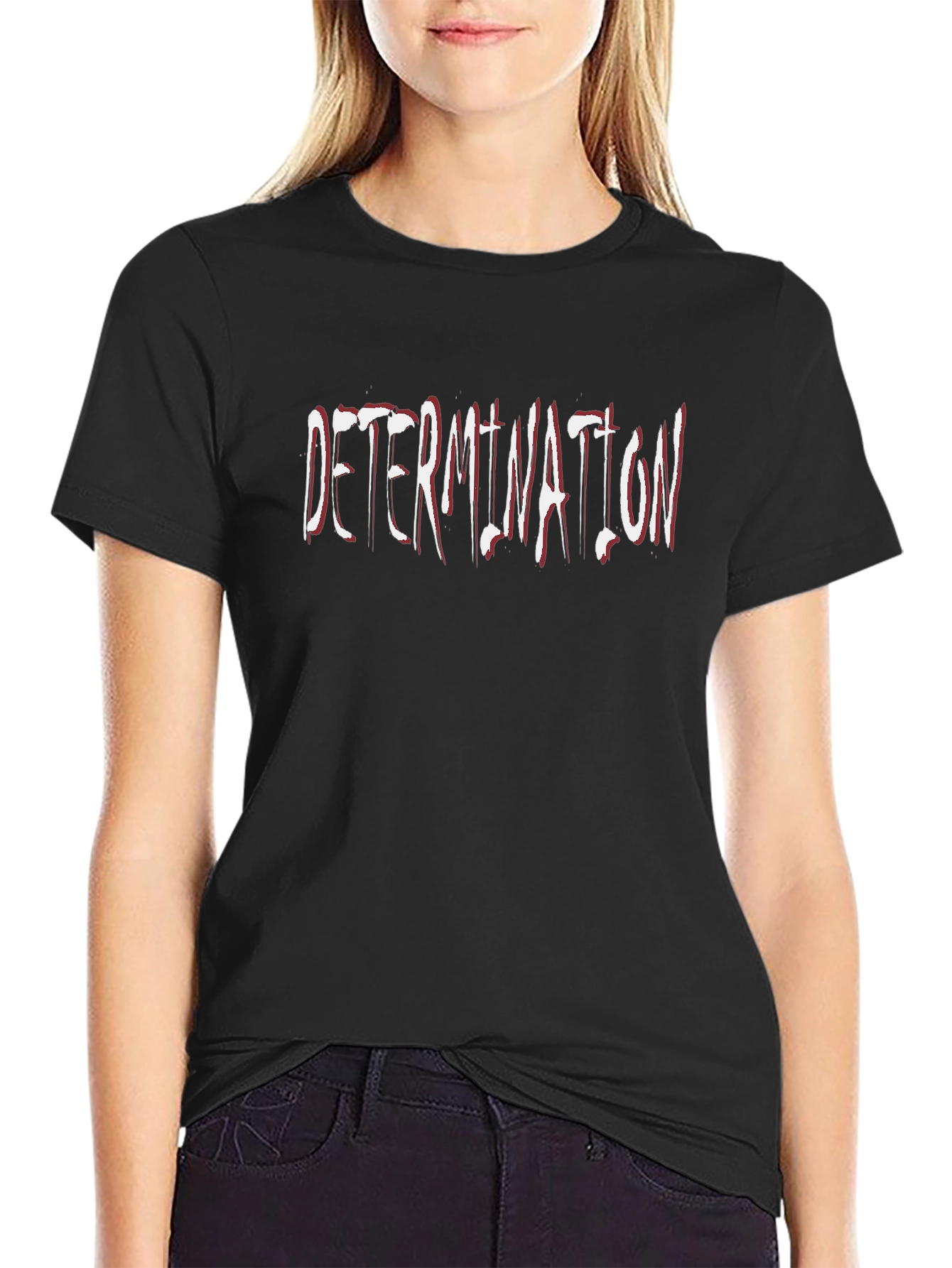 Determination Graphic T-Shirt - Black