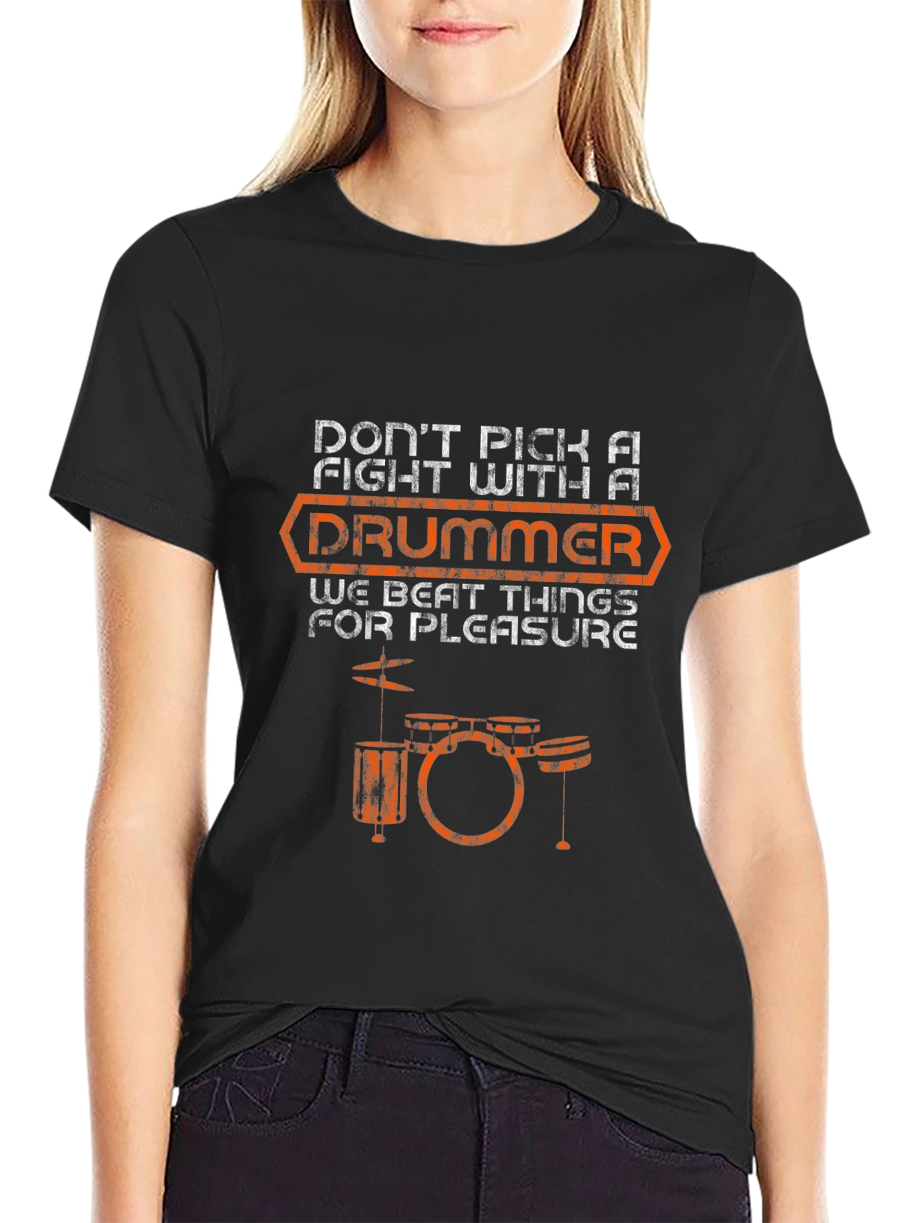 Drummer T-Shirt: Dont Pick A Fight!