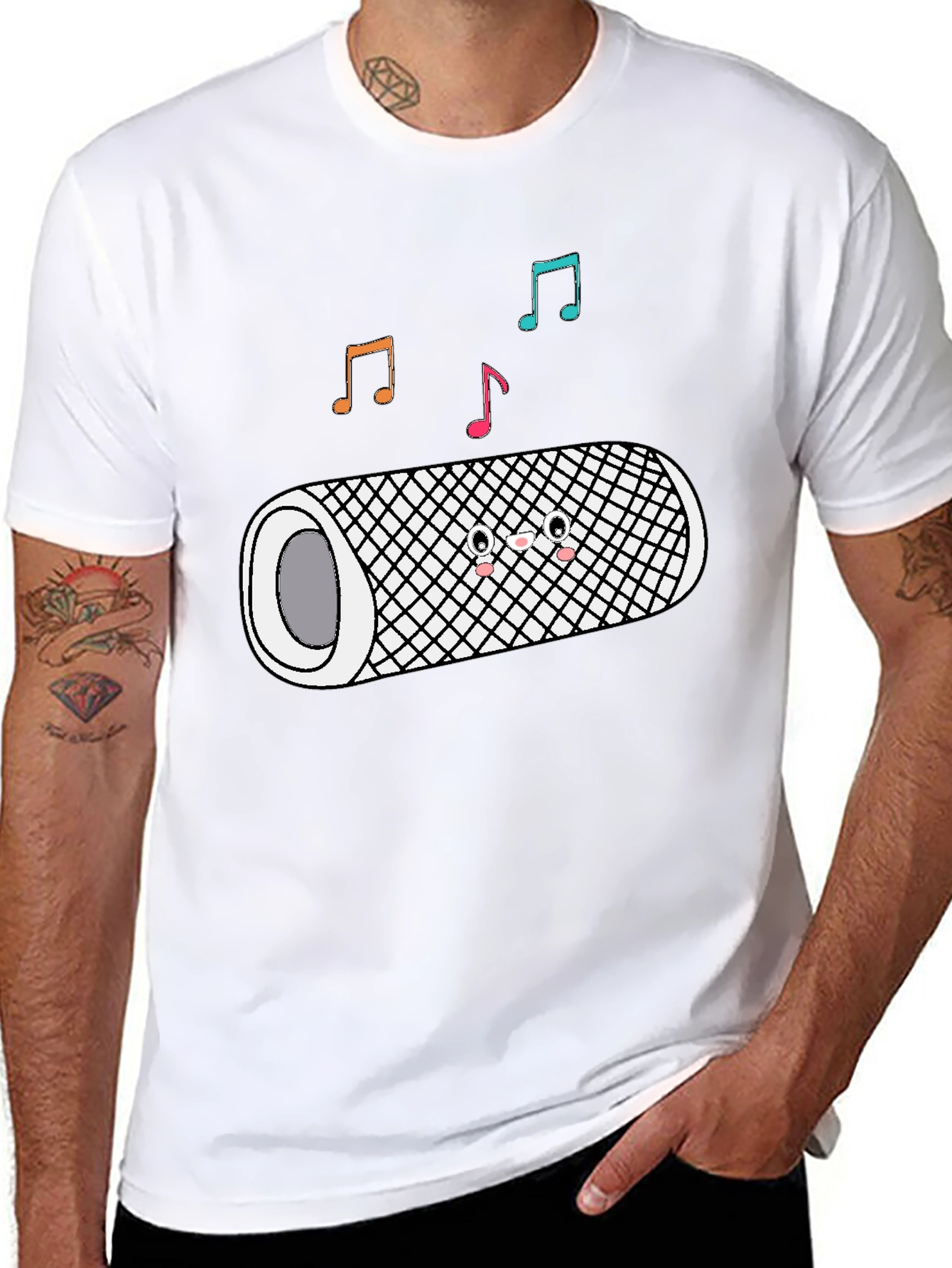 Kawaii Audio Jack Music T-Shirt