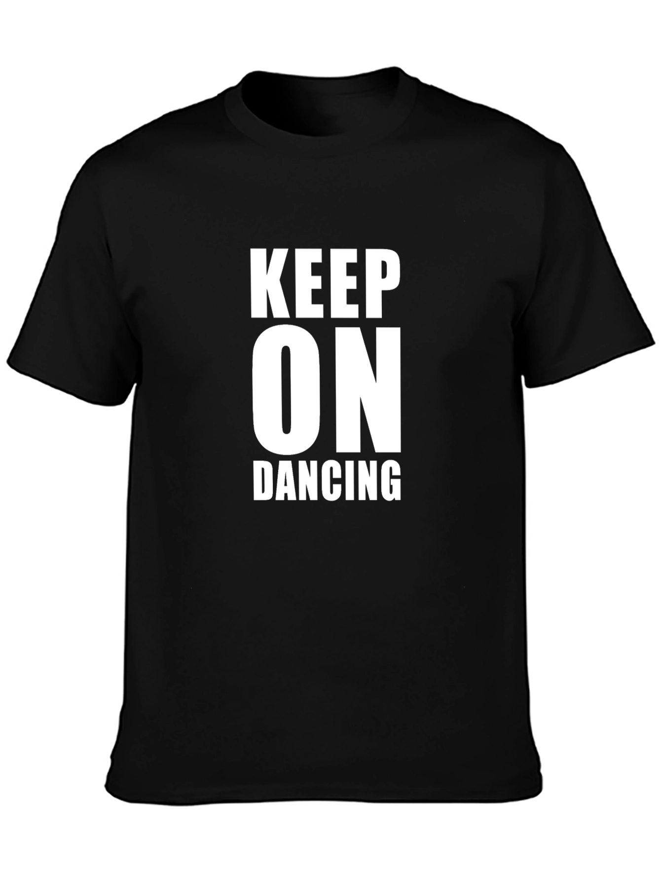 Keep On Dancing Black Graphic Tee