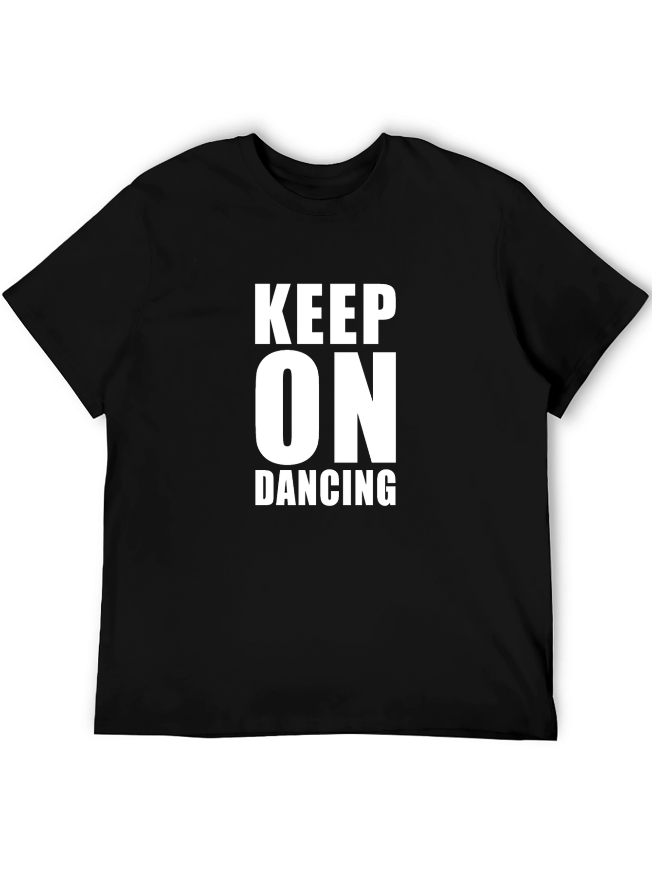 Keep On Dancing Black Graphic Tee