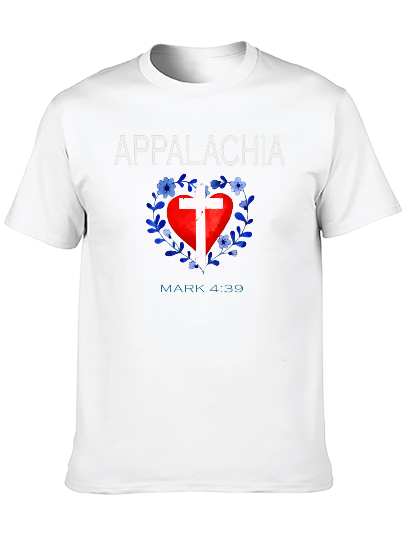 Appalachia Heart Cross Christian T-Shirt