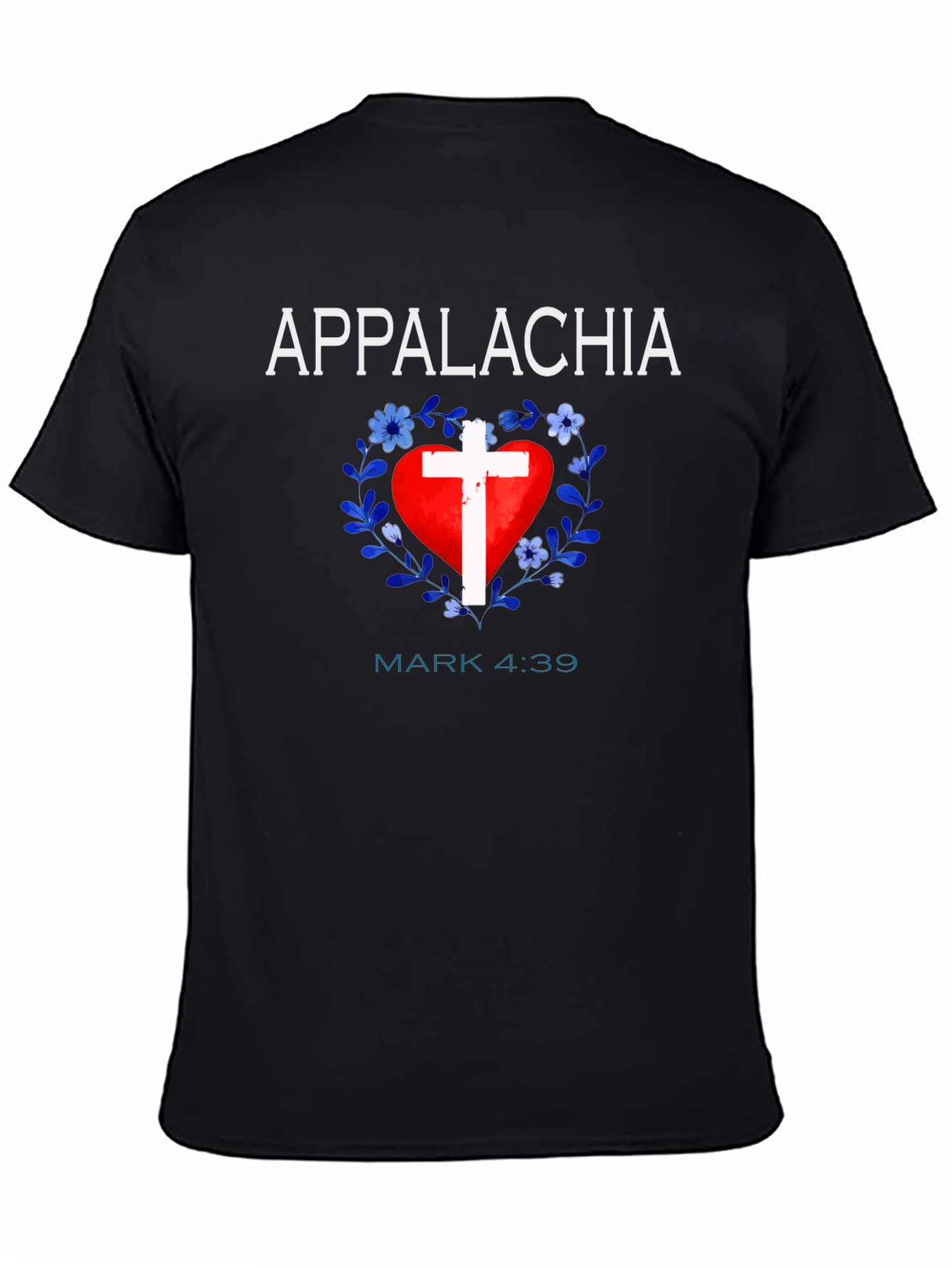 Appalachia Heart Cross Christian T-Shirt
