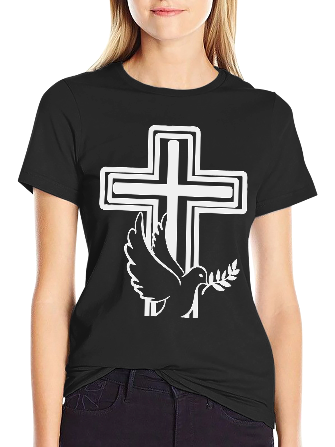 Faith Dove Graphic Tee - Stylish Christian Apparel