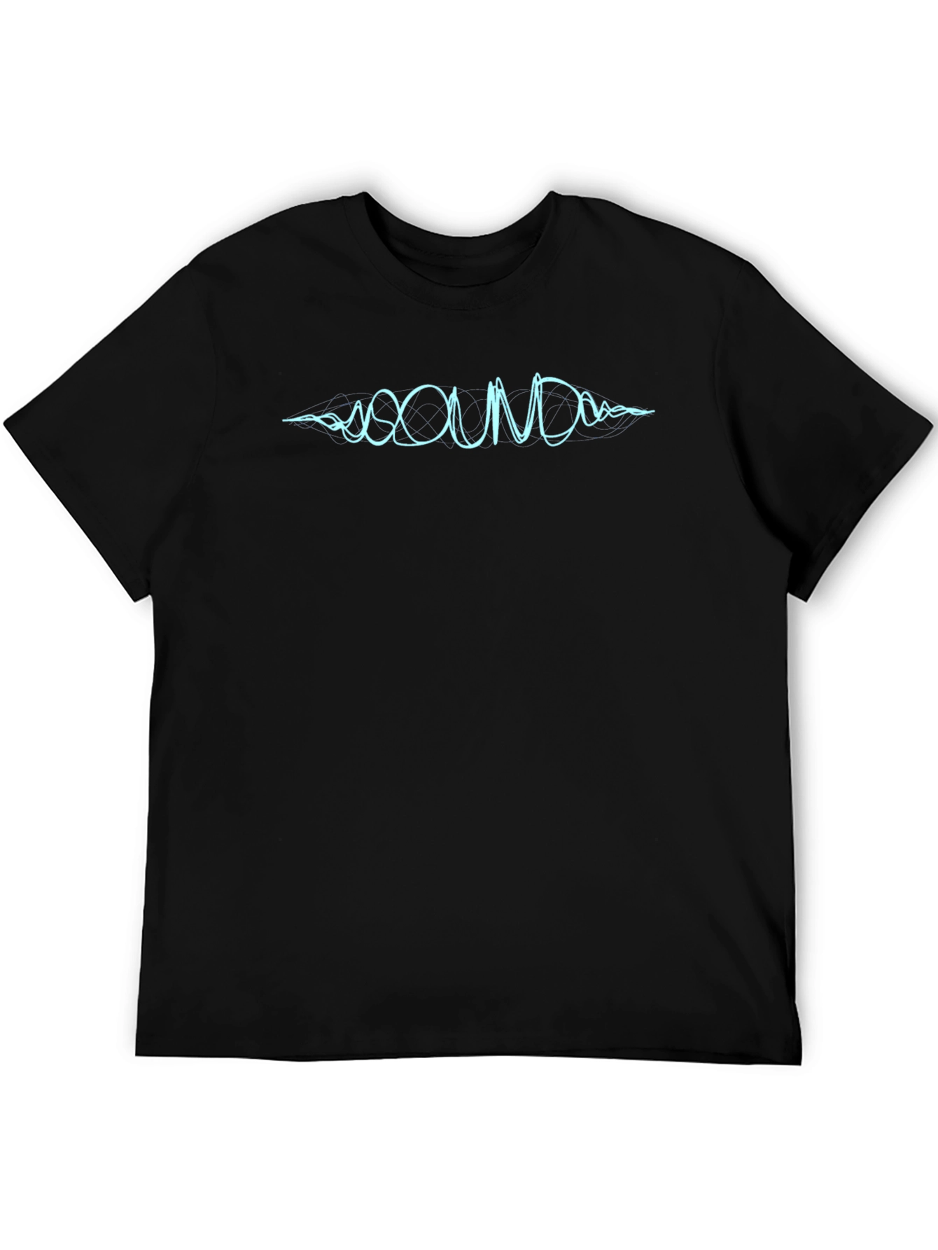 Sound Wave Graphic Tee - Mens Black T-Shirt