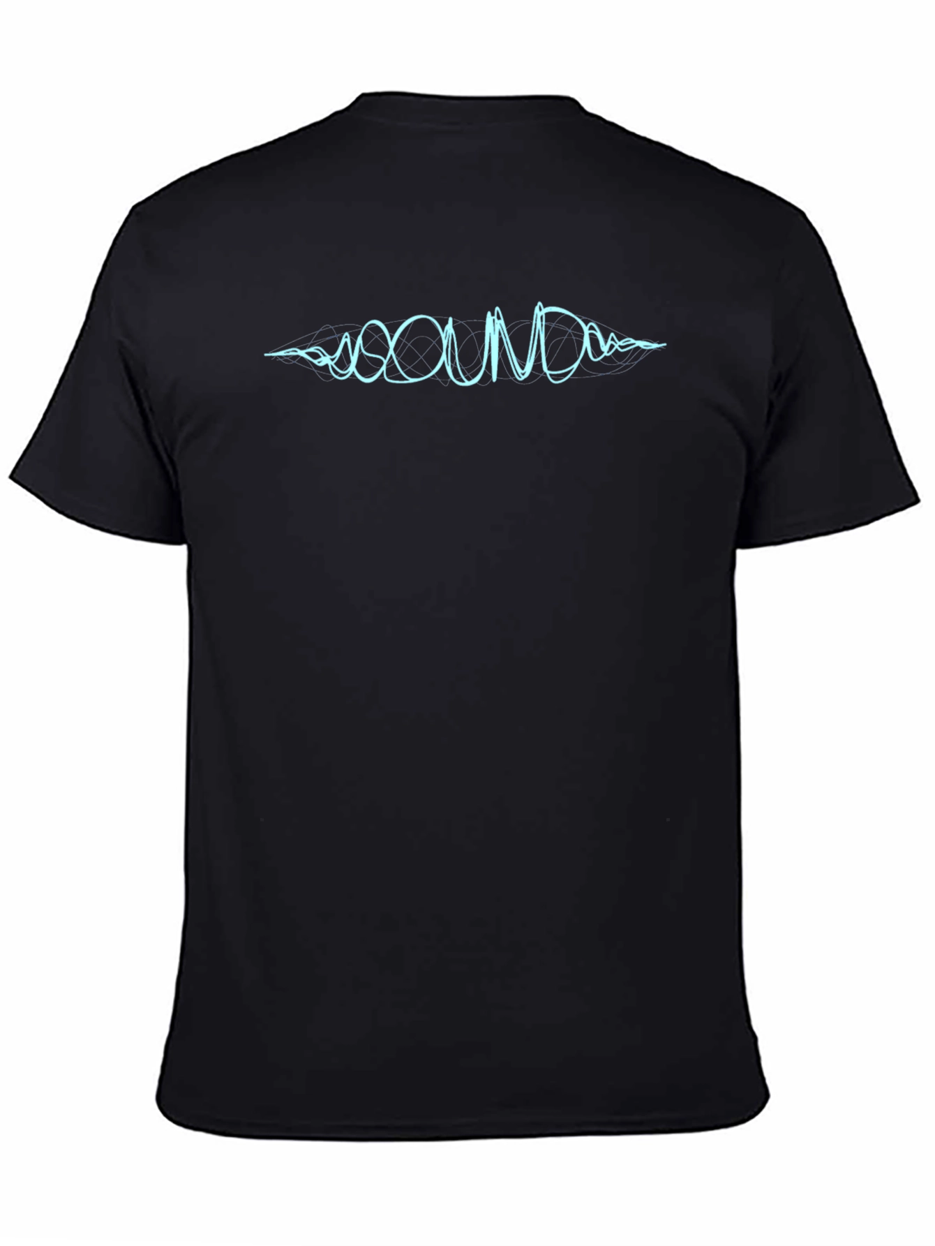Sound Wave Graphic Tee - Mens Black T-Shirt