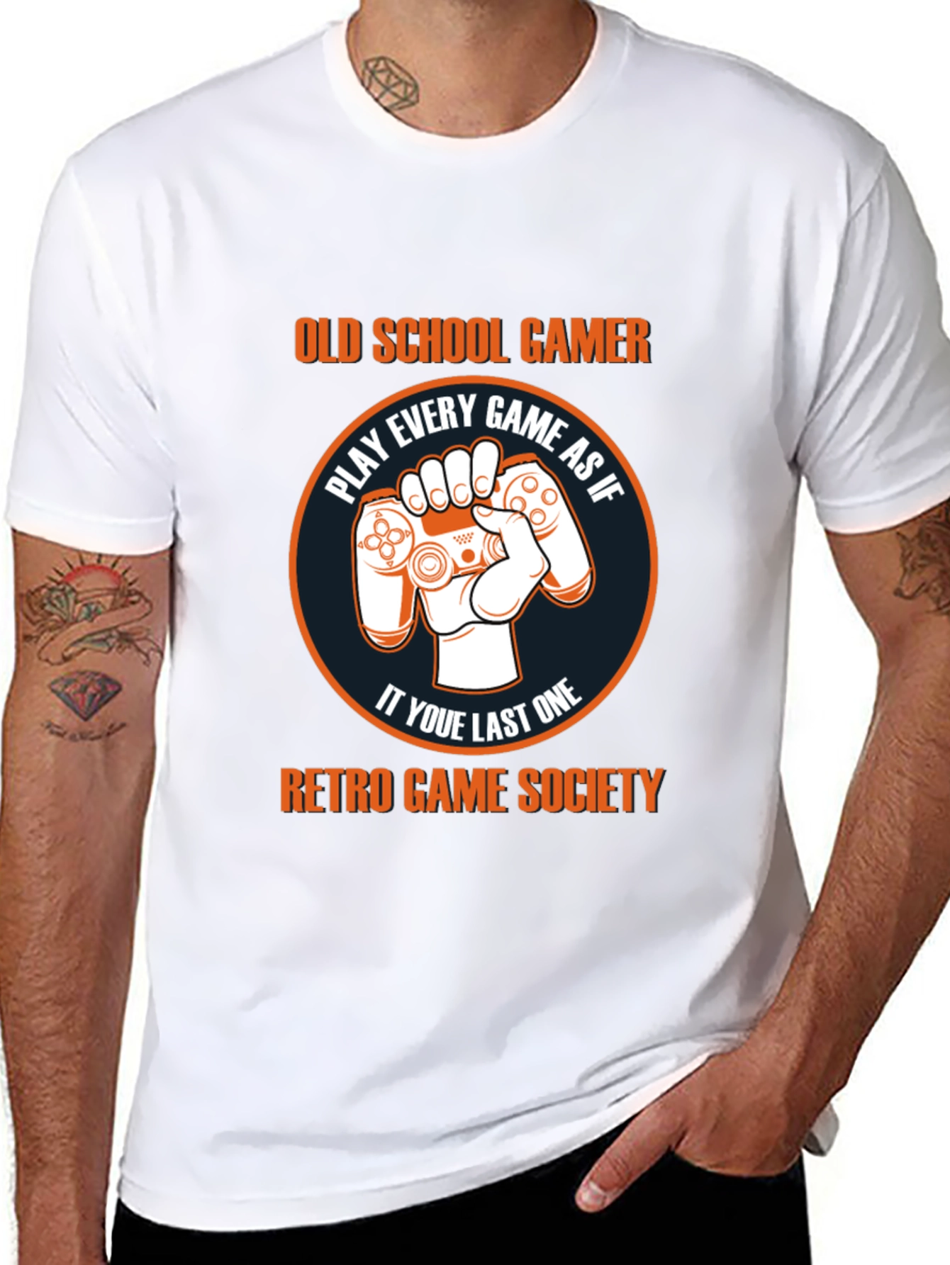 Old School Gamer Retro Game Society T-Shirt