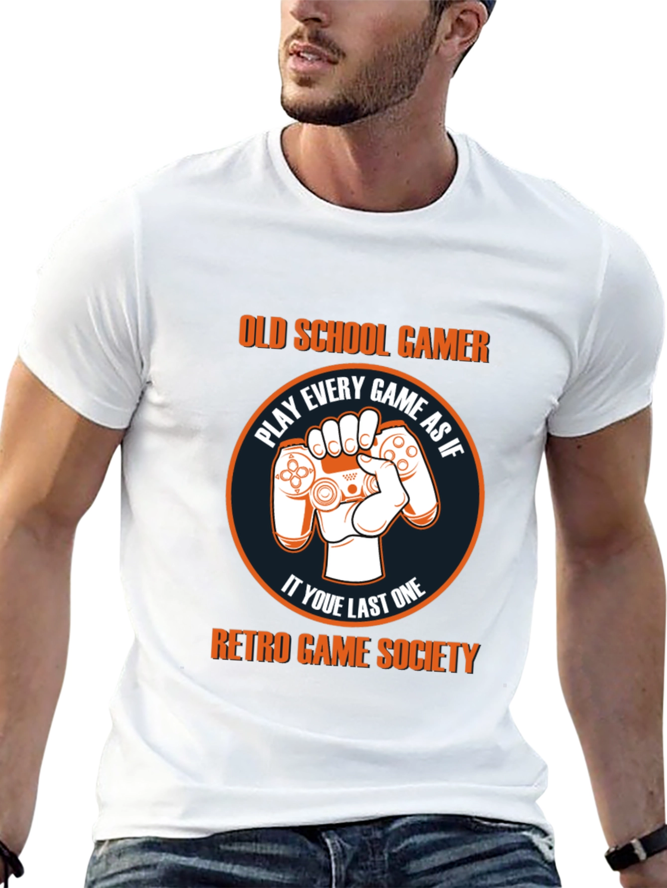 Old School Gamer Retro Game Society T-Shirt