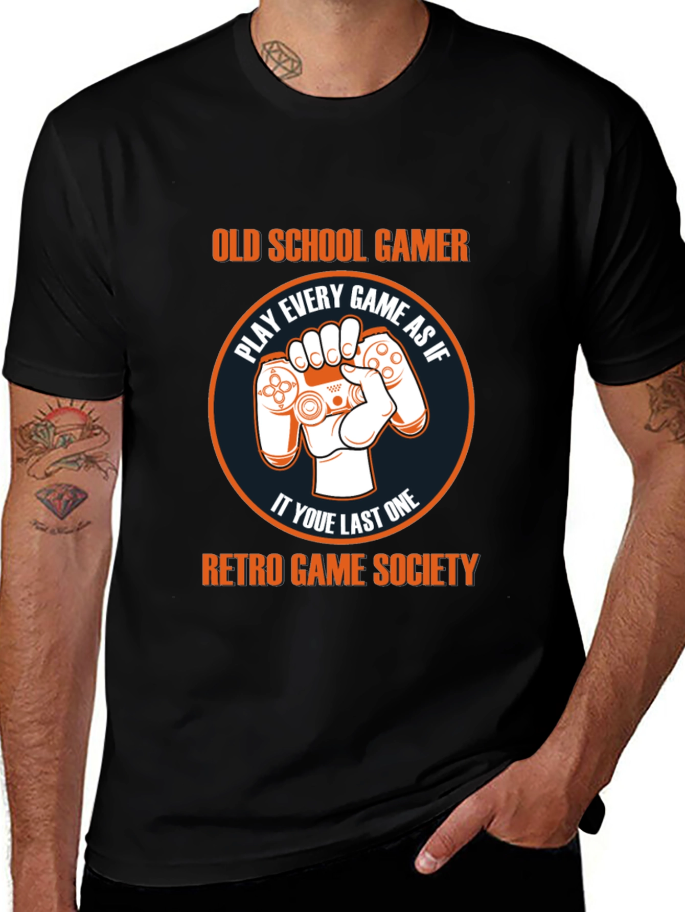 Old School Gamer Retro Game Society T-Shirt