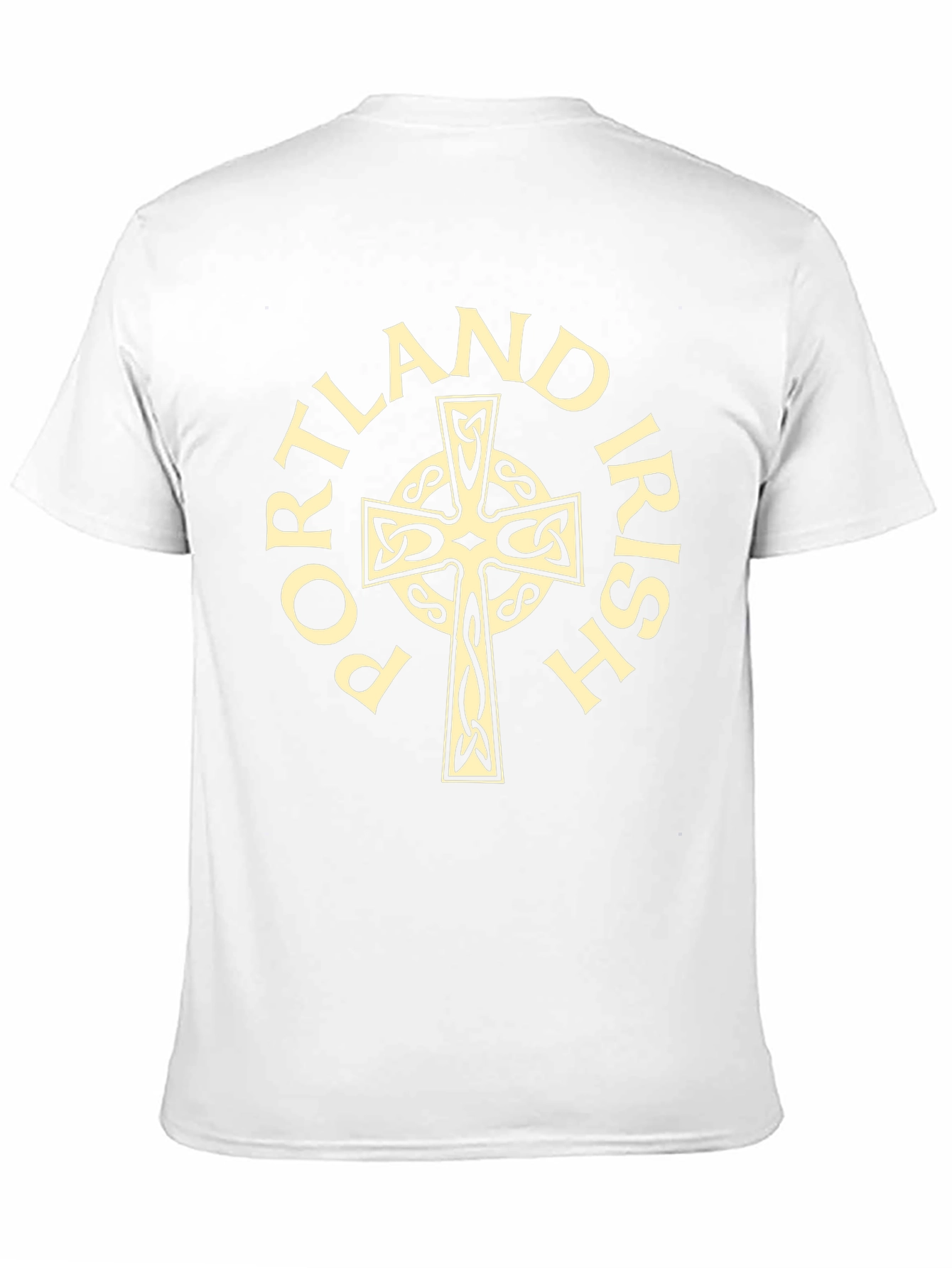 Portland Irish Celtic Cross Black T-Shirt