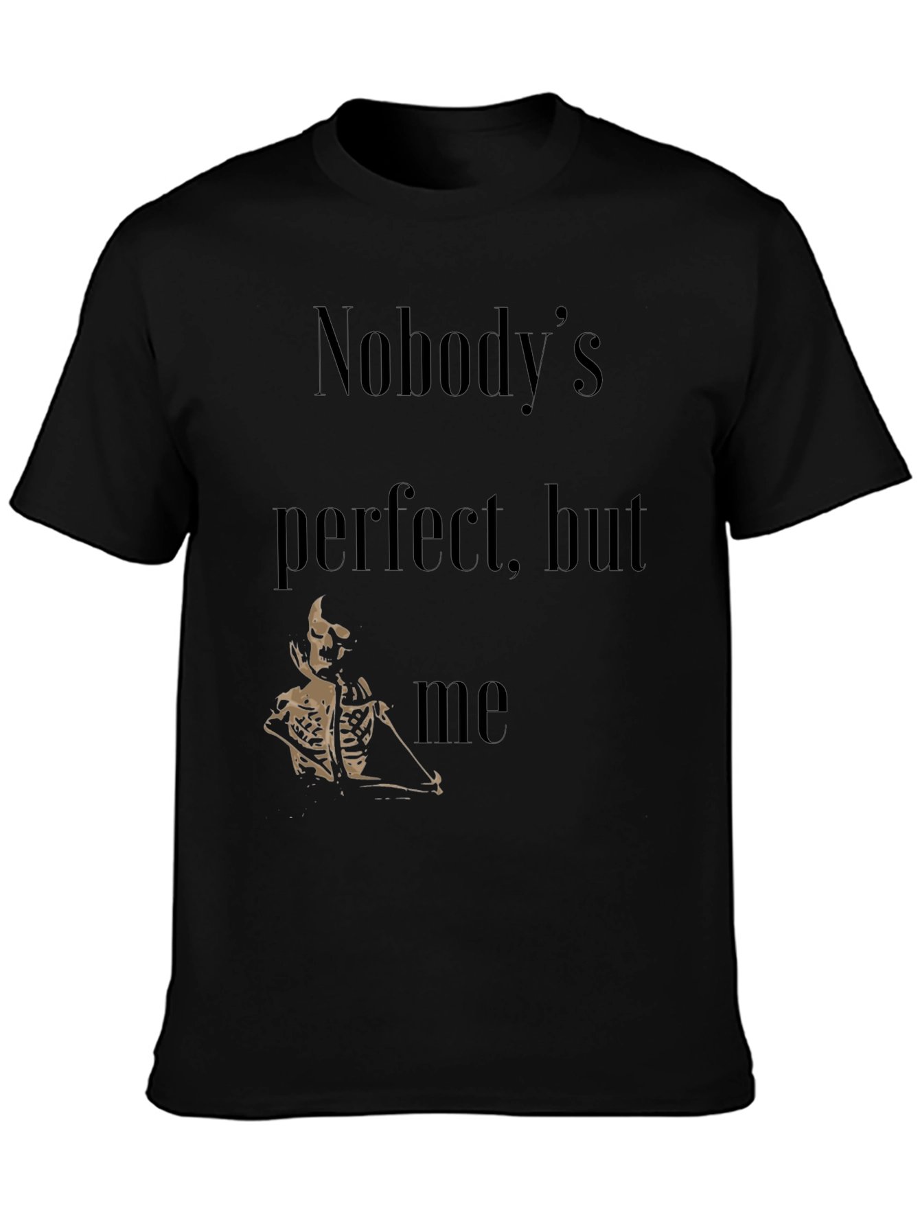 Nobodys Perfect Skeleton Graphic T-Shirt