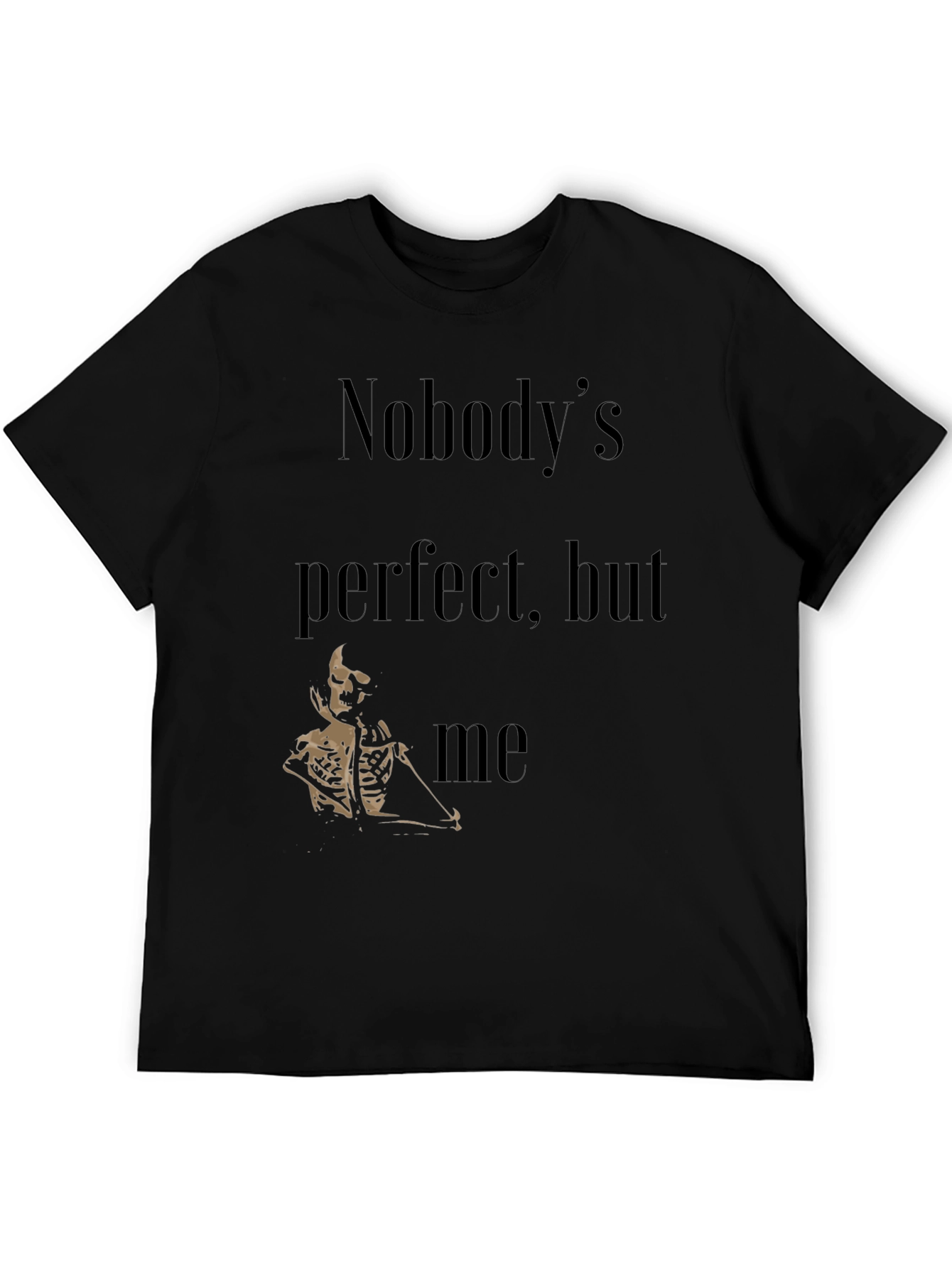 Nobodys Perfect Skeleton Graphic T-Shirt