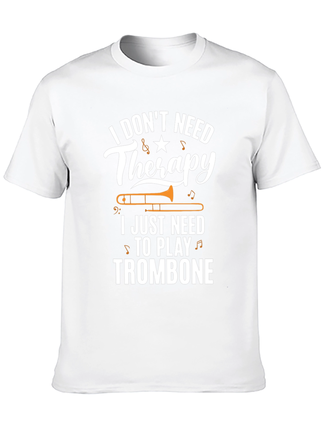 Trombone Therapy T-Shirt - Musicians Humor Tee