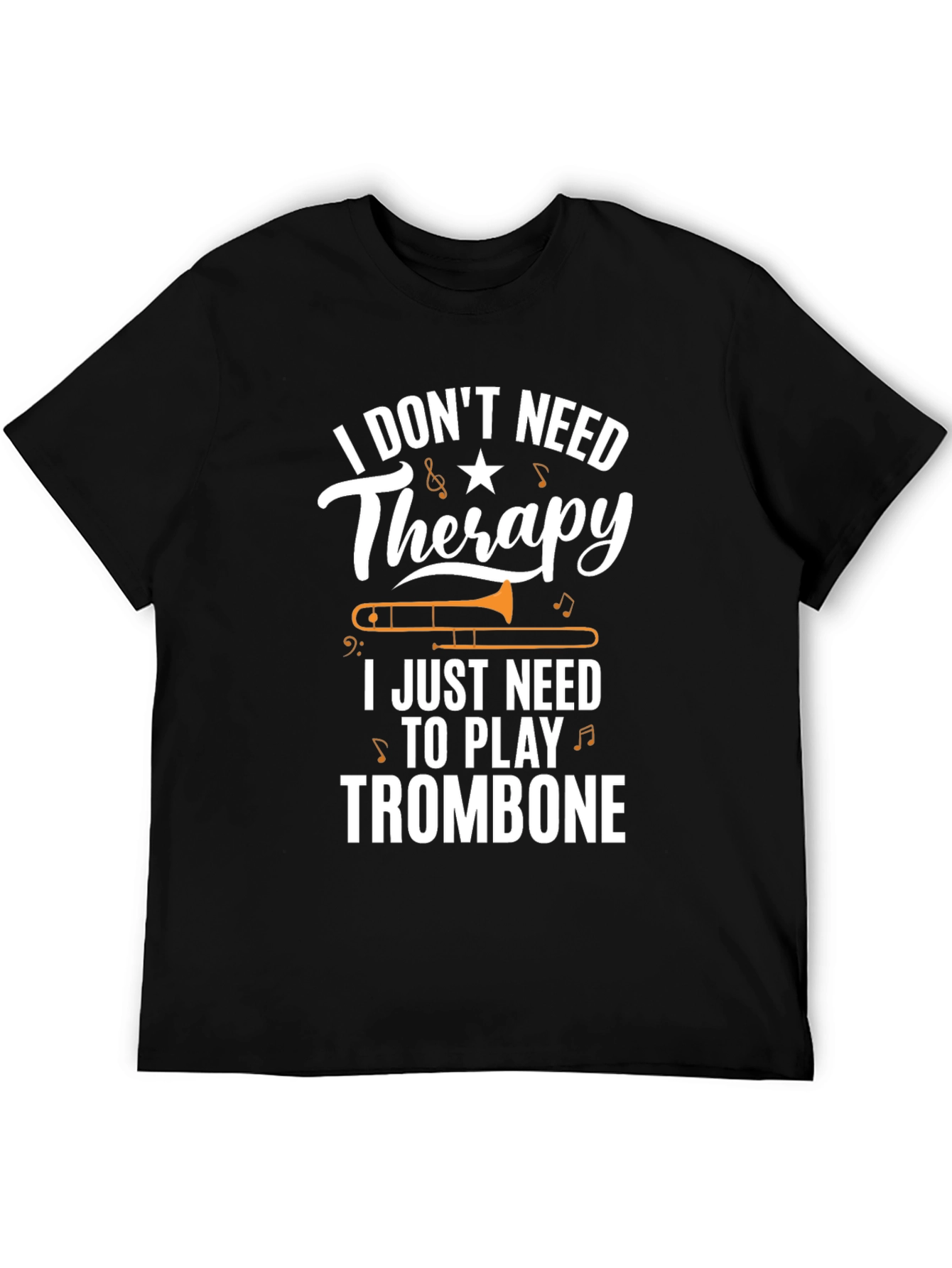 Trombone Therapy T-Shirt - Musicians Humor Tee