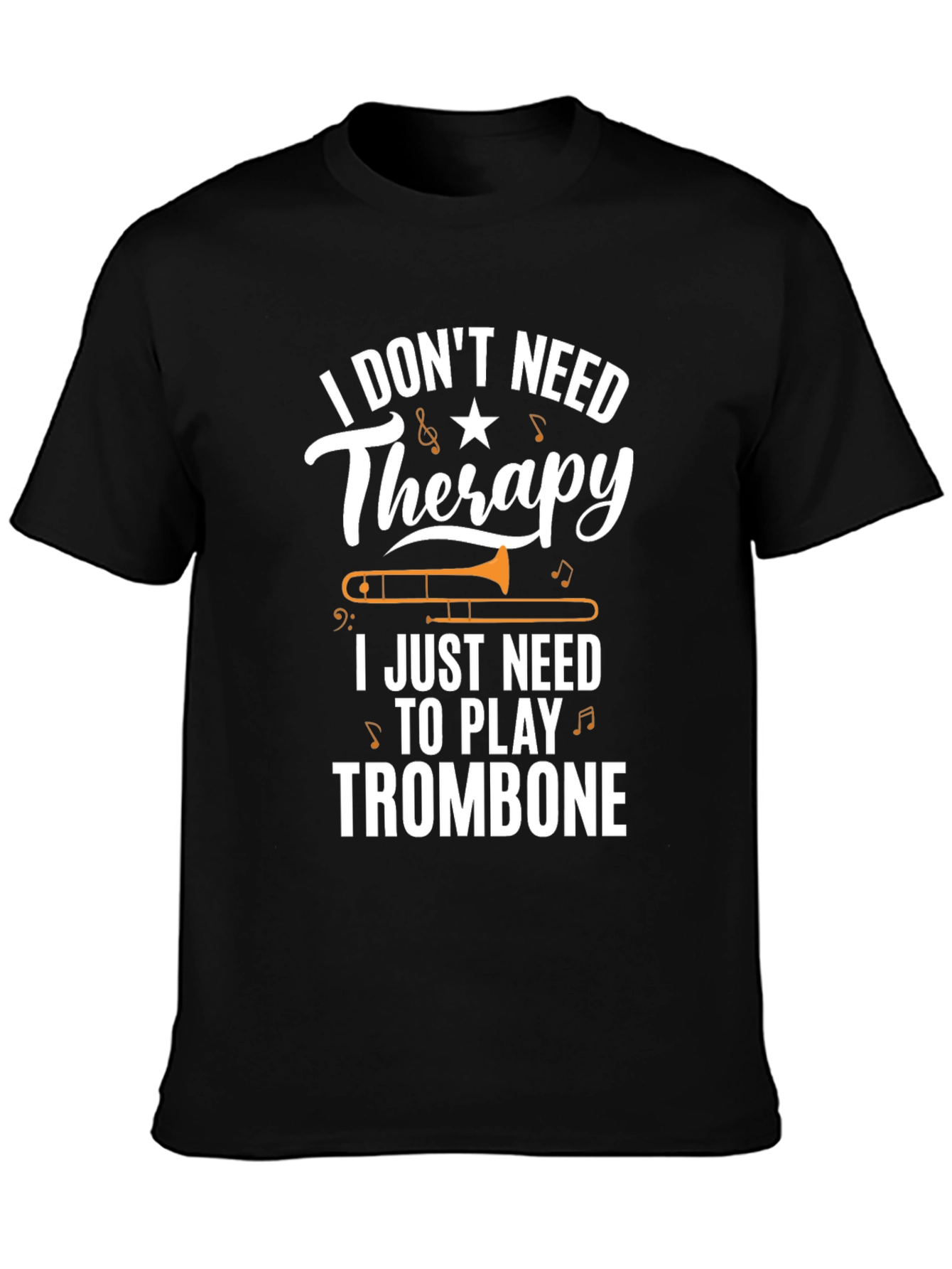 Trombone Therapy T-Shirt - Musicians Humor Tee