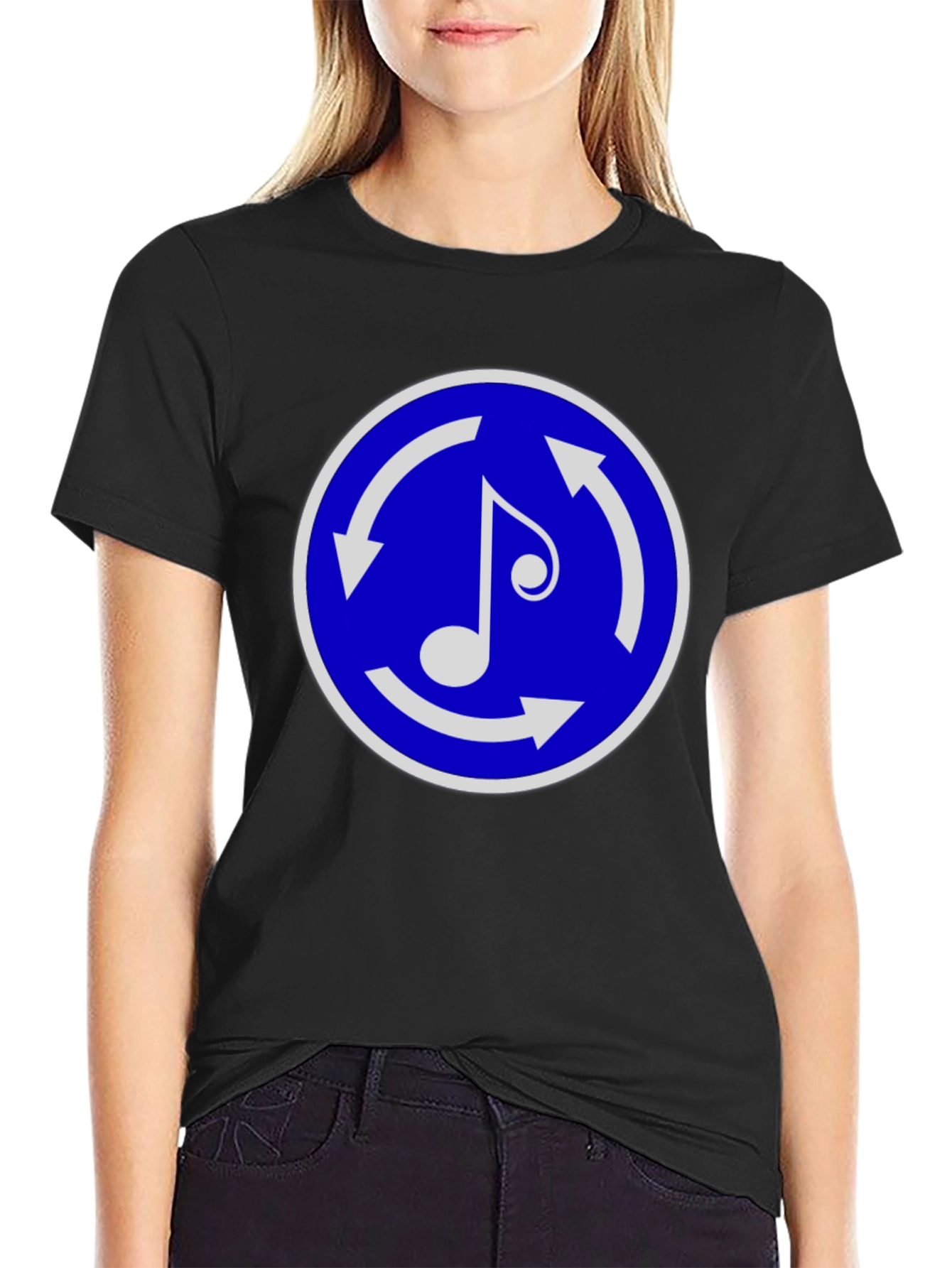 Musical Roundabout Black T-Shirt