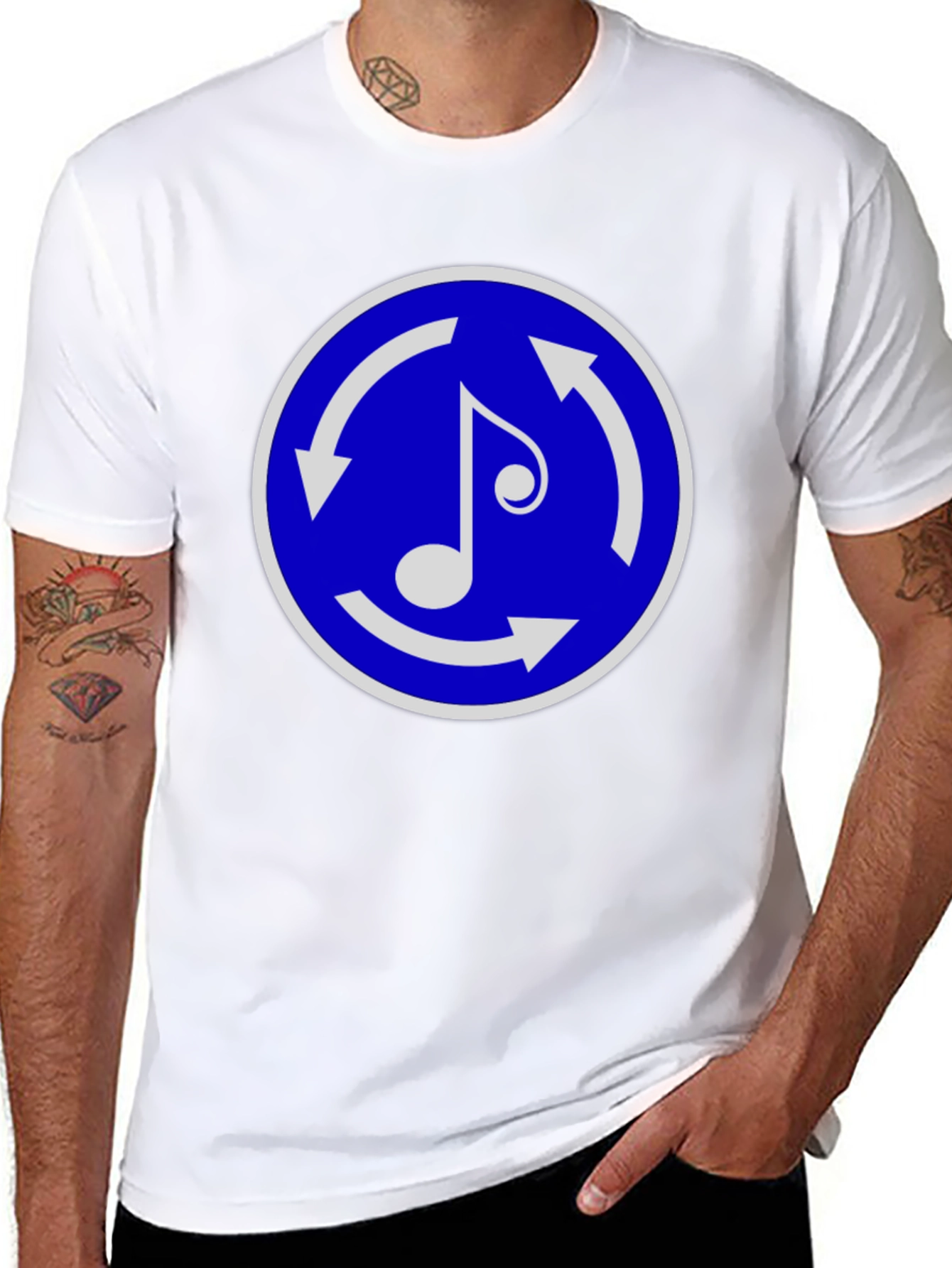 Musical Roundabout Black T-Shirt